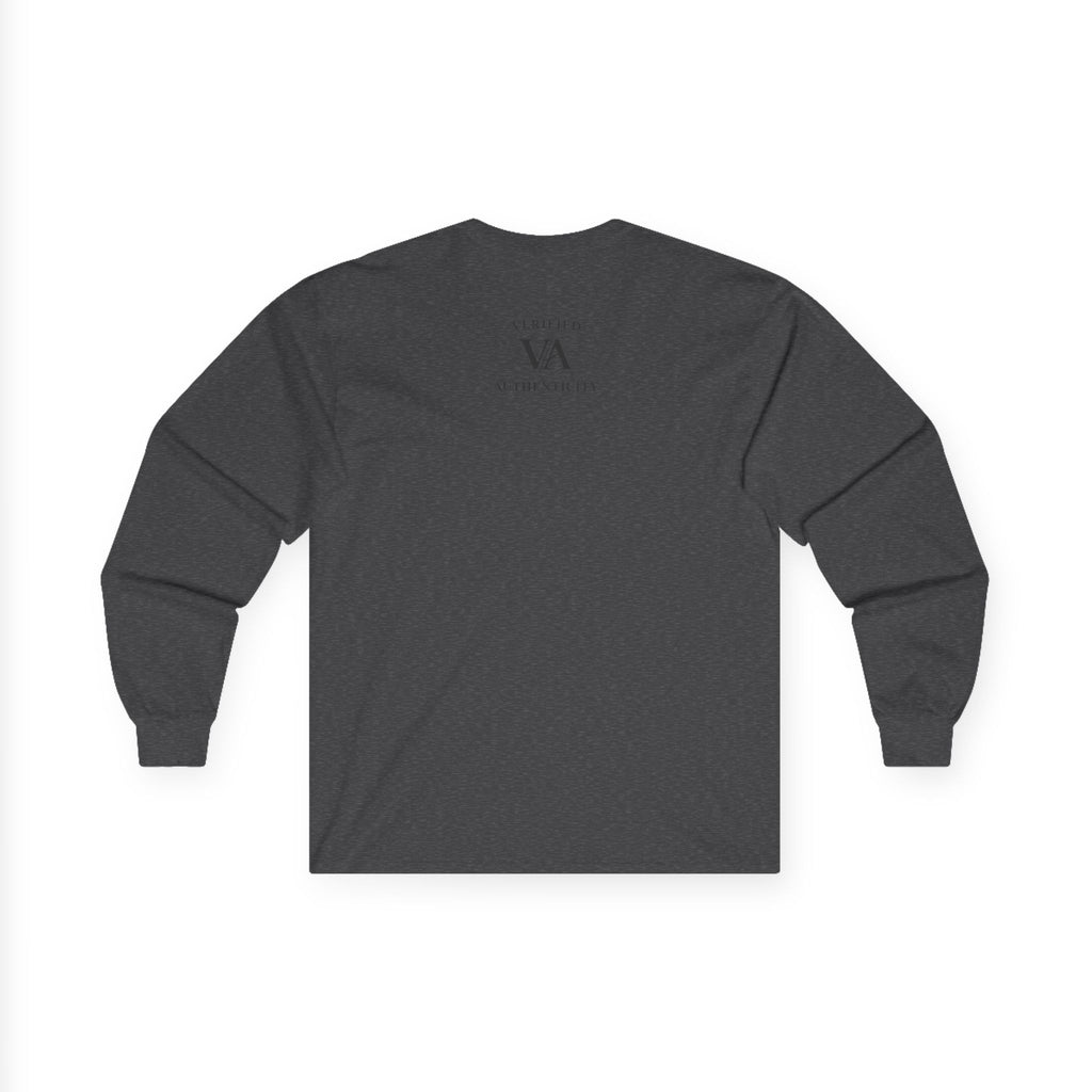 Long Sleeve Tee — "Verified Authenticity" Linear Logo