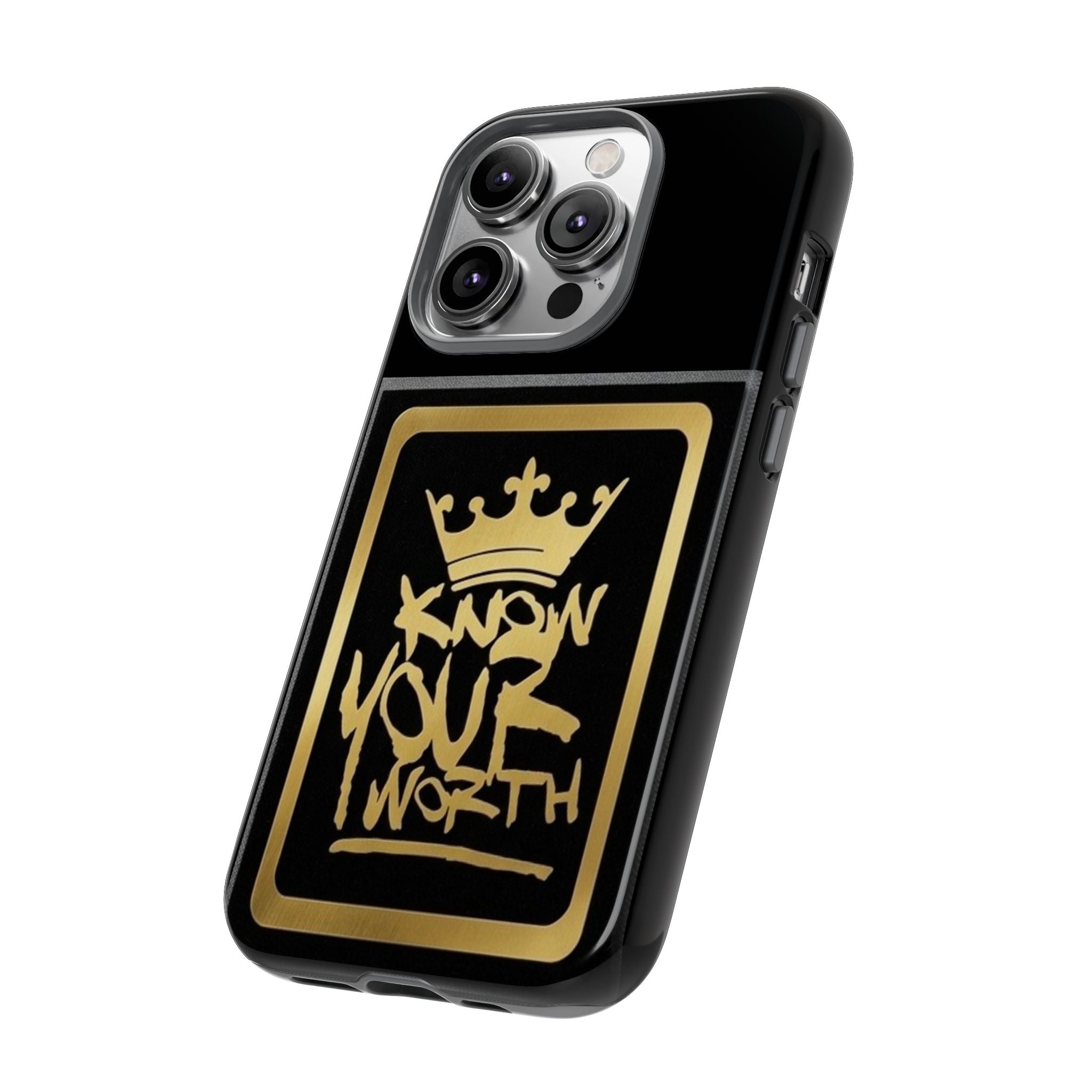 Know Your Worth 61920 - Gold Crown Cell Phone Case/ Cover