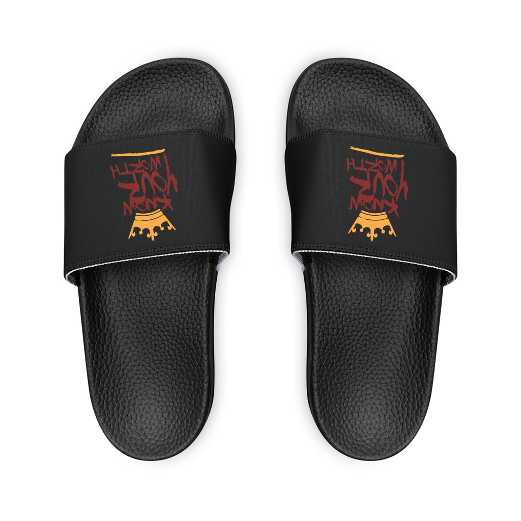 Know Your Worth Crown Logo - Slide with Removable Strap