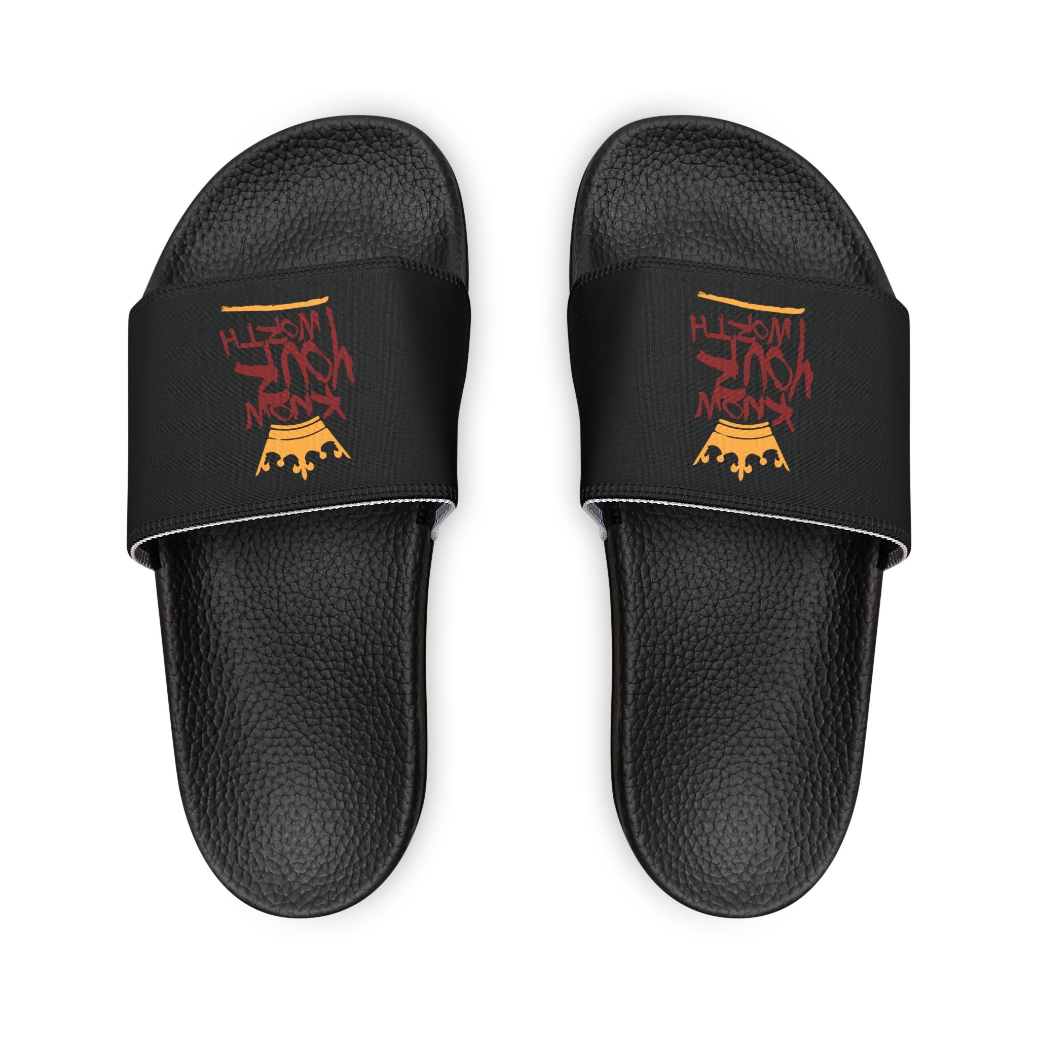 Know Your Worth Crown Logo - Slide with Removable Strap