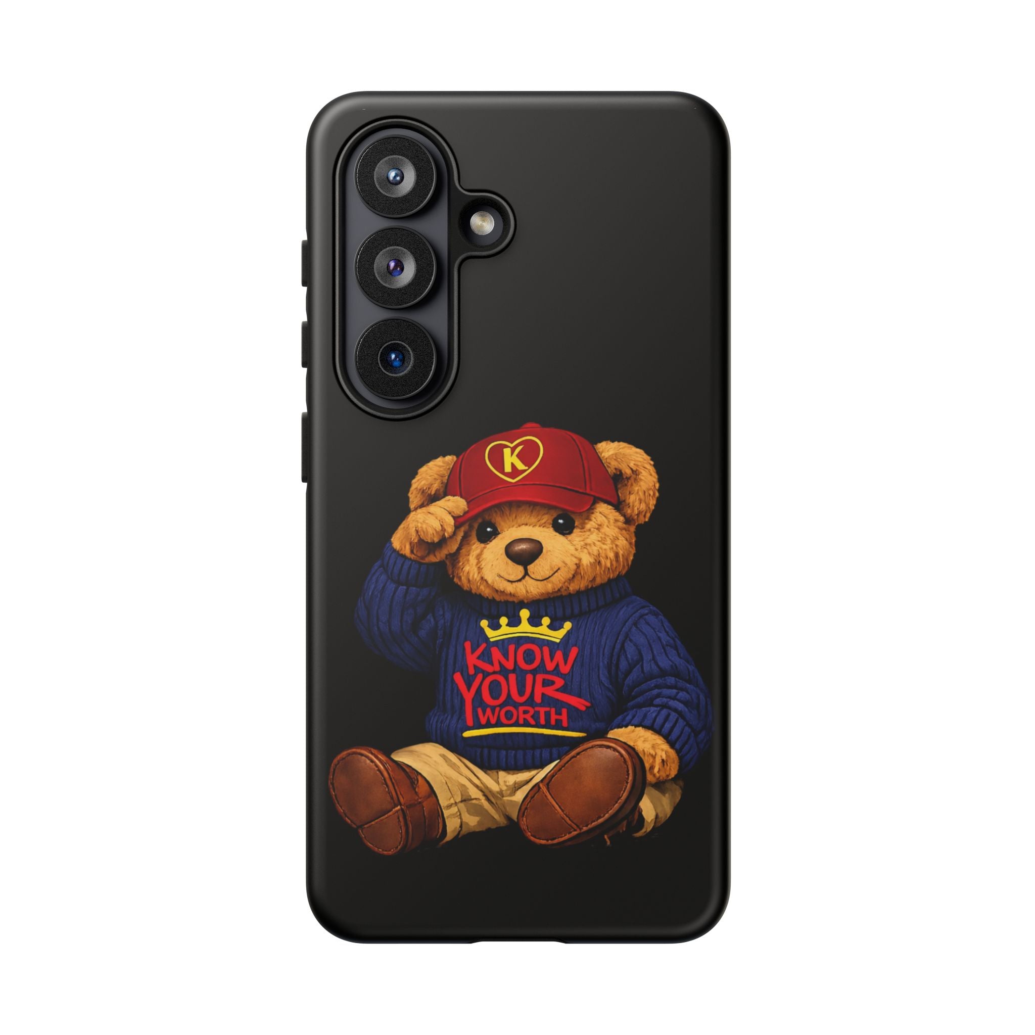 Know Your Worth - Teddy Bear - Cell Phone Case/ Cover