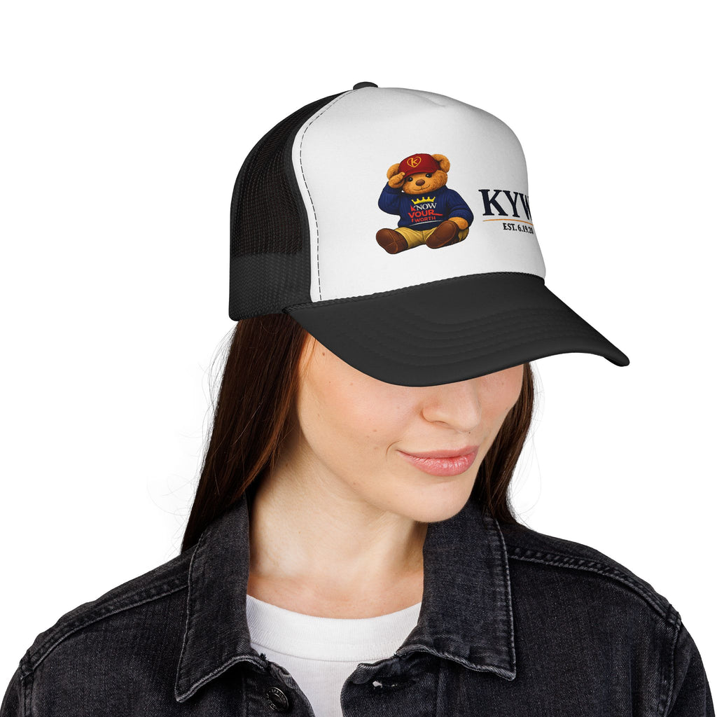 Copy of Trucker Cap - Crown Graffiti "Know Your Worth" Mesh Hat