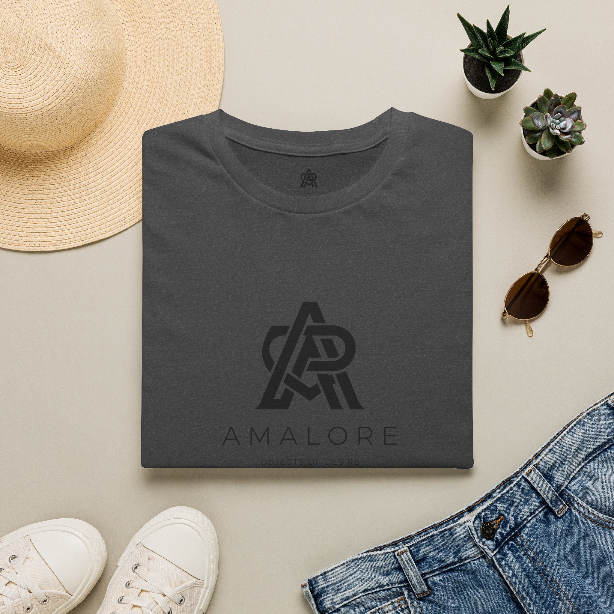 Amalore Logo T-Shirt — Minimalist Monogram Tee for Everyday Wear