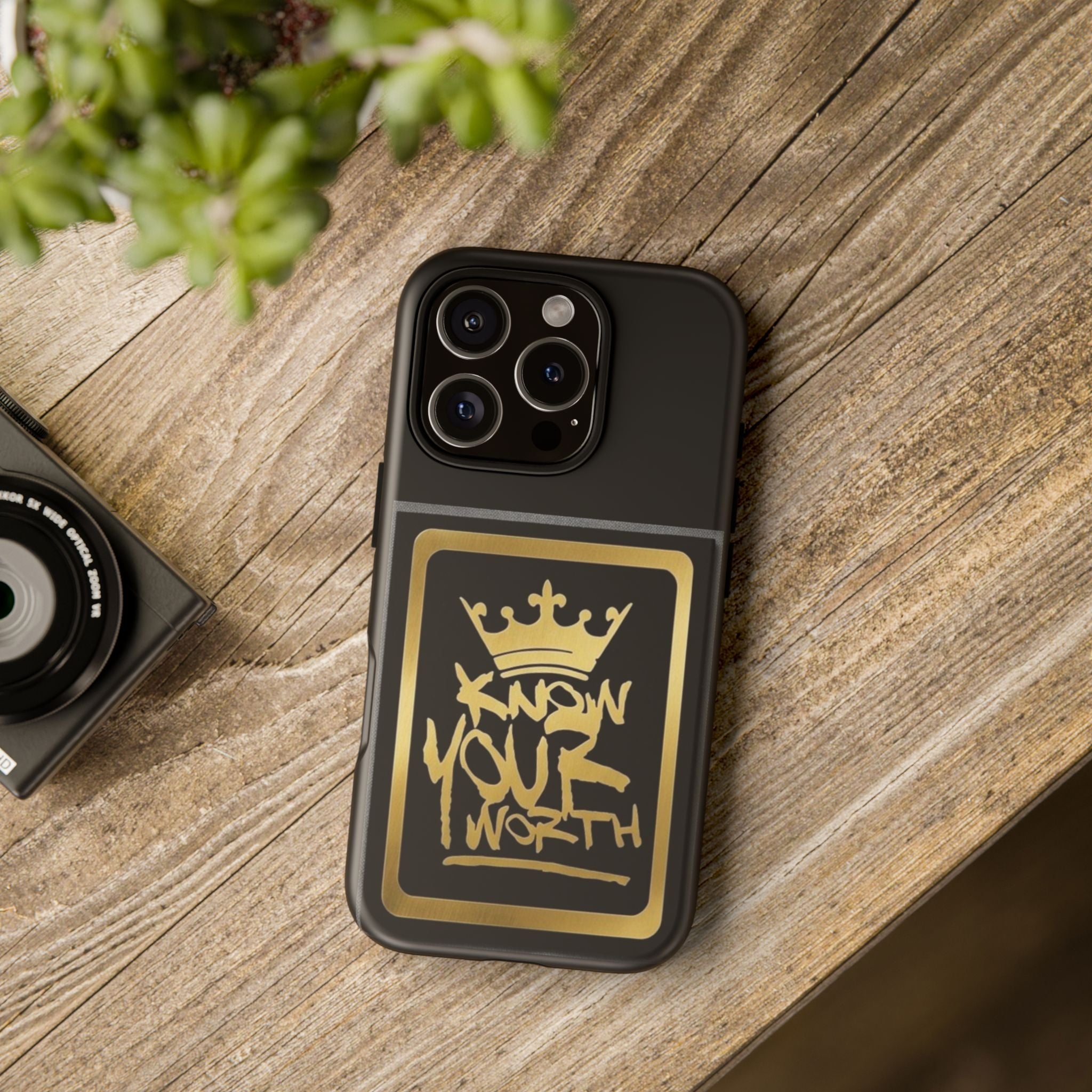 Know Your Worth 61920 - Gold Crown Cell Phone Case/ Cover