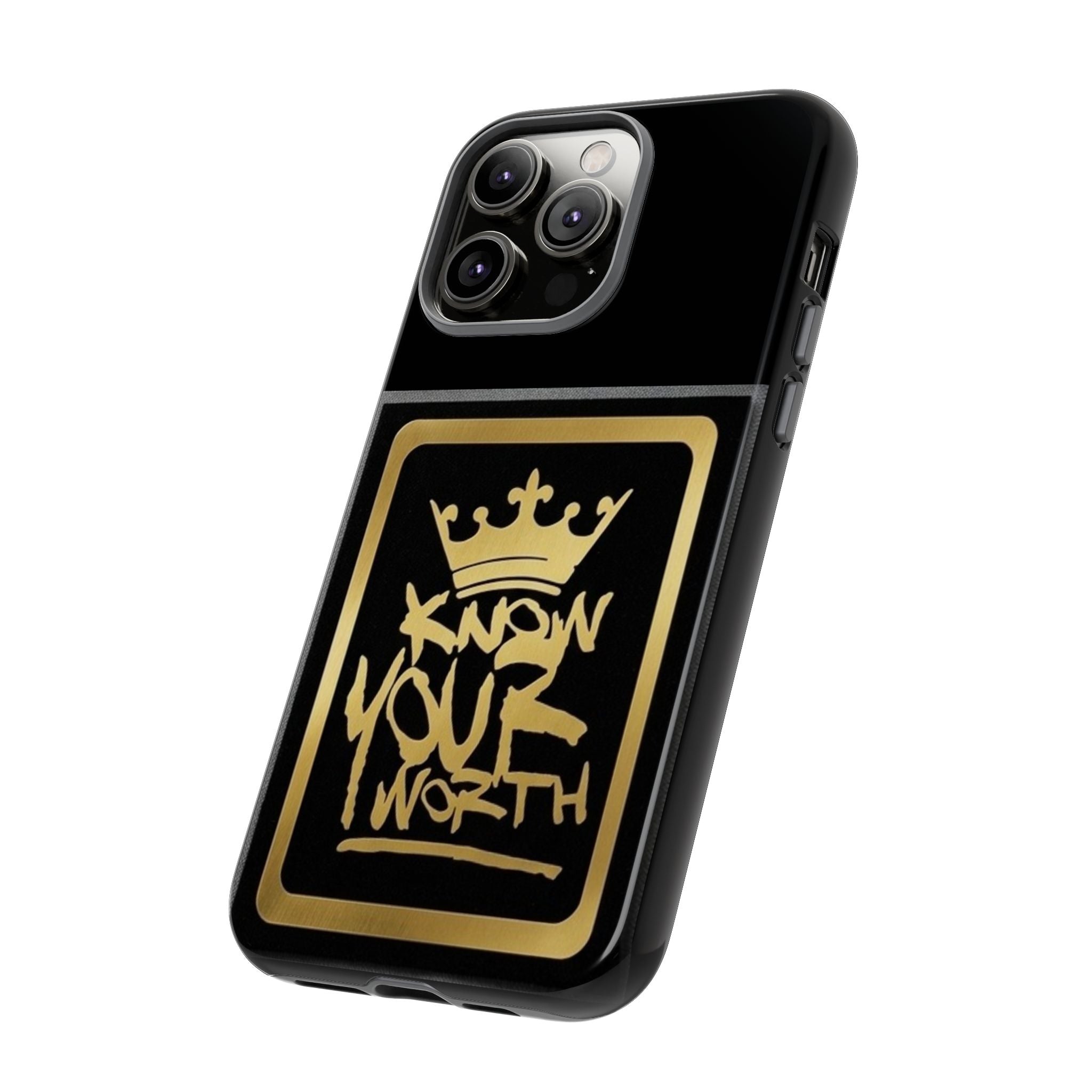 Know Your Worth 61920 - Gold Crown Cell Phone Case/ Cover