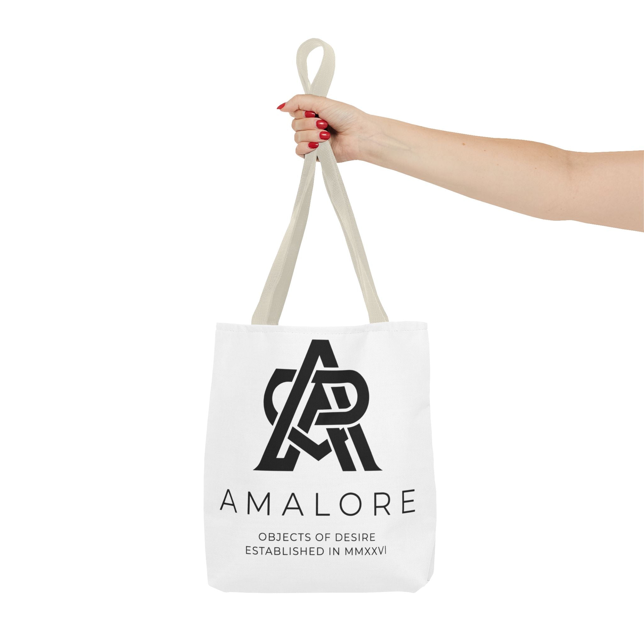 Amalore Designer Tote Bag — Minimalist Branded Canvas Tote