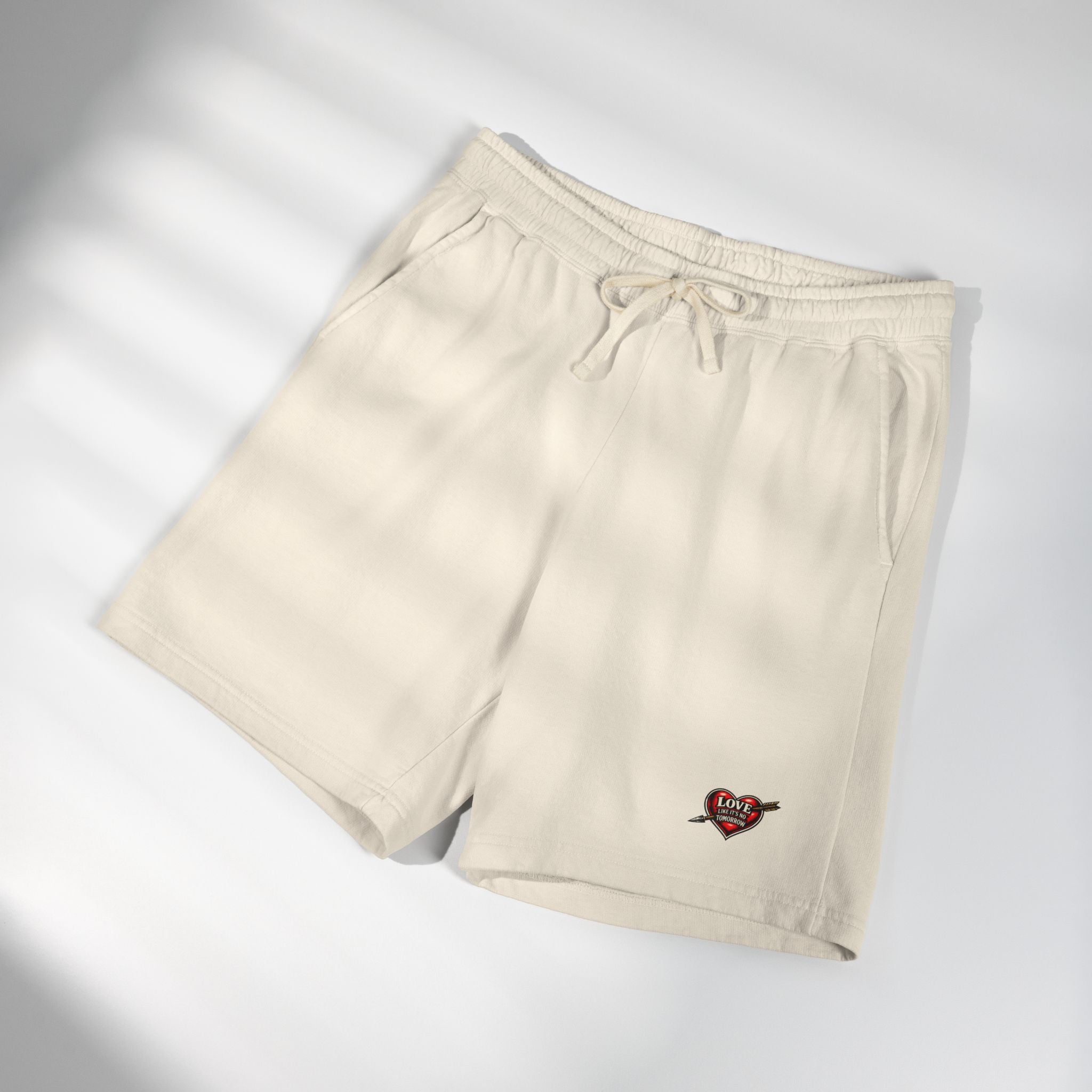 Embroidered - Love Like It's No Tomorrow by KYW - Fleece Sweat Shorts