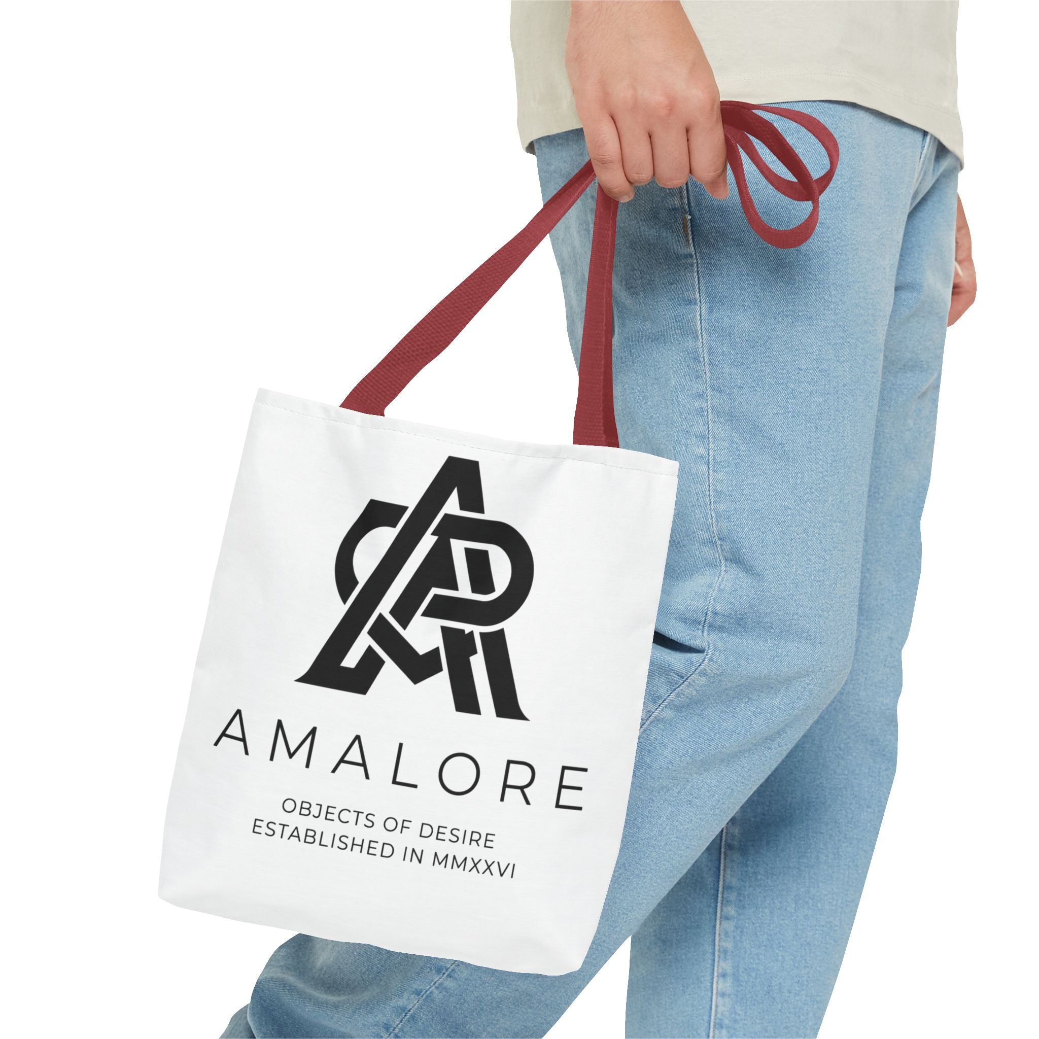 Amalore Designer Tote Bag — Minimalist Branded Canvas Tote
