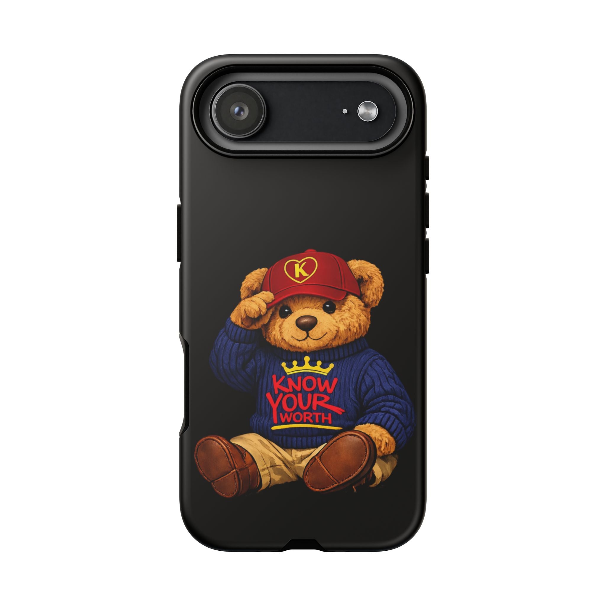 Know Your Worth - Teddy Bear - Cell Phone Case/ Cover