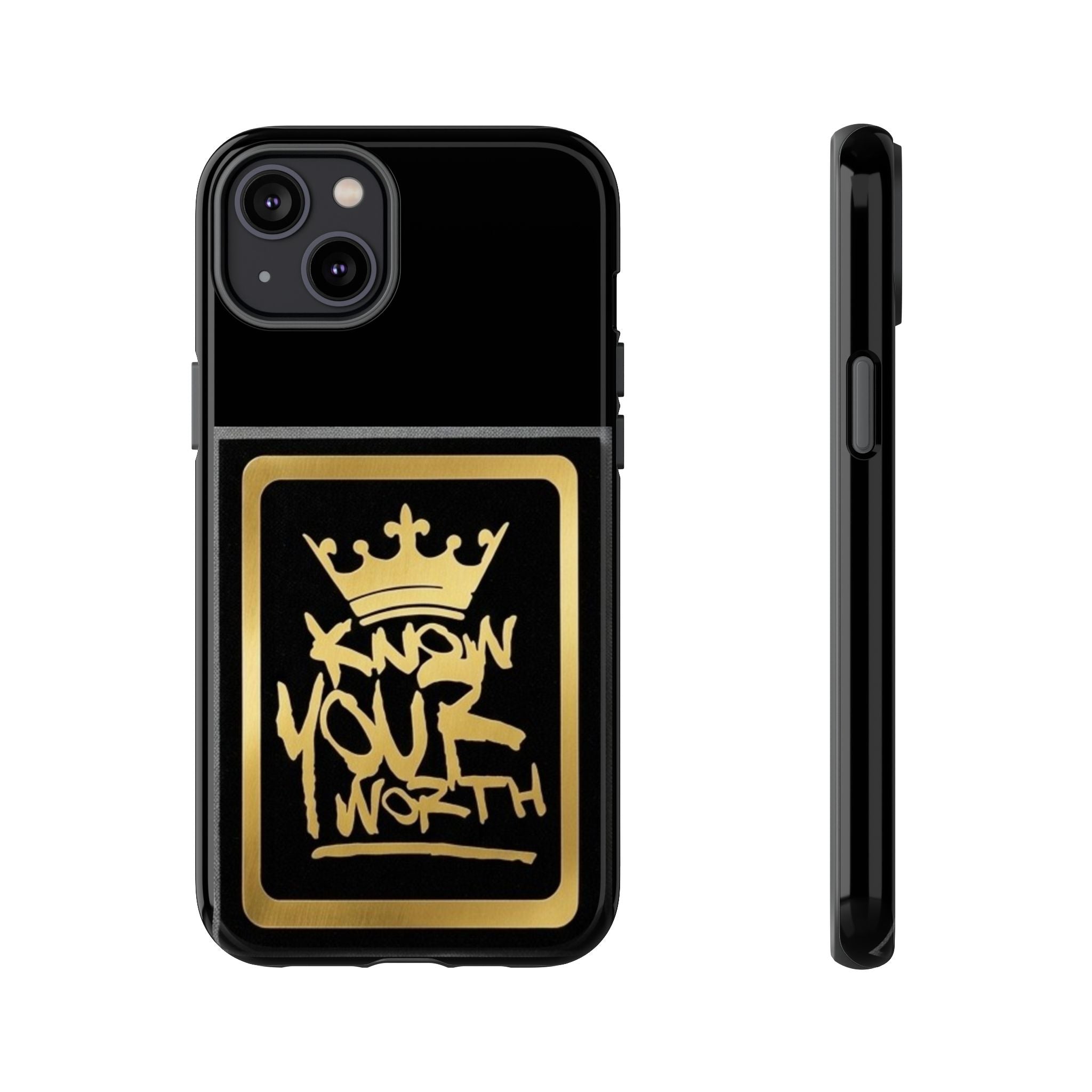 Know Your Worth 61920 - Gold Crown Cell Phone Case/ Cover