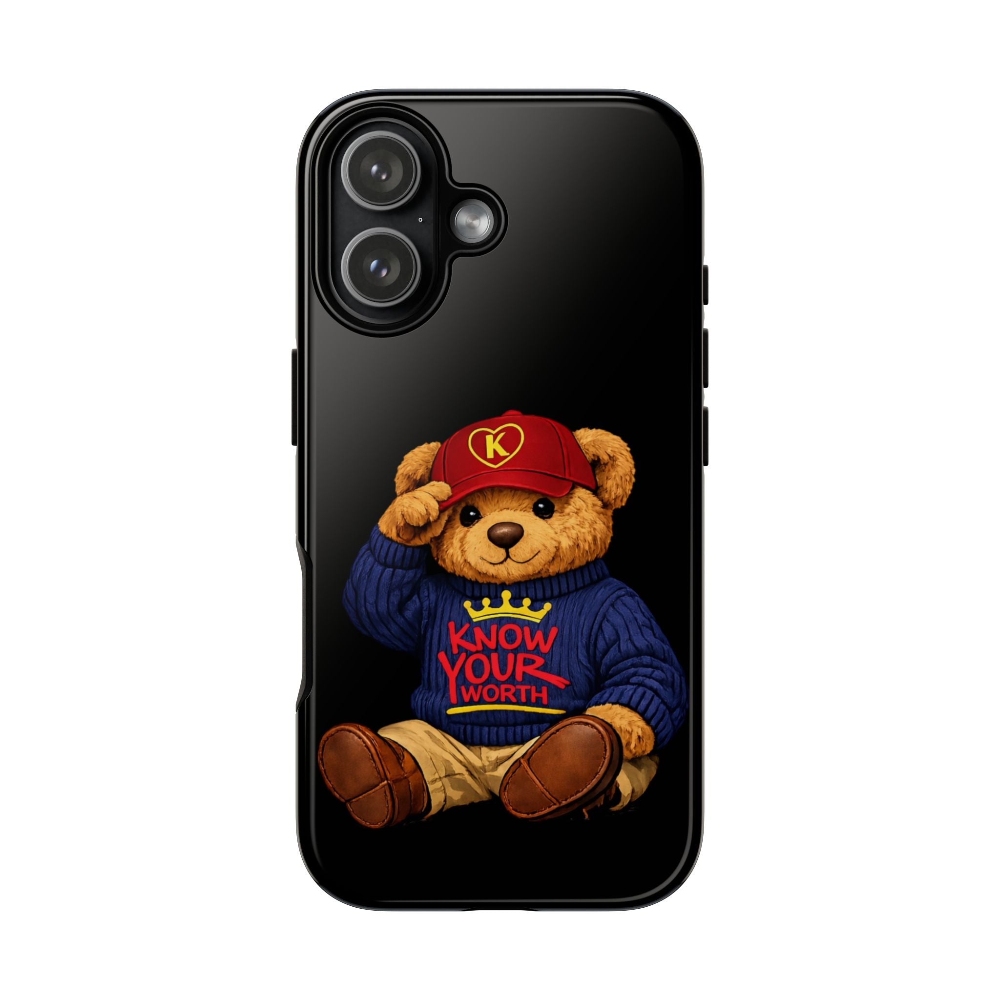 Know Your Worth - Teddy Bear - Cell Phone Case/ Cover