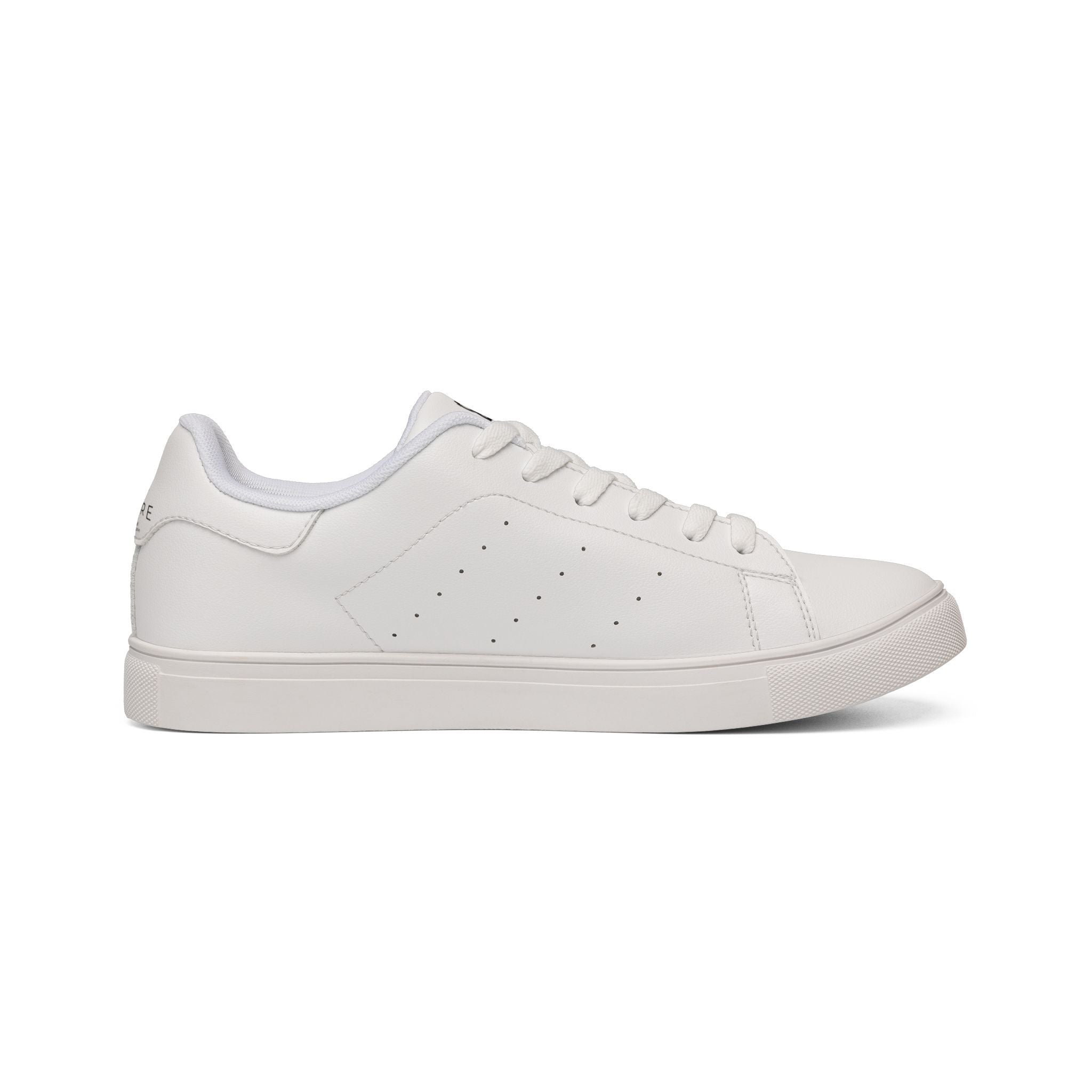 Amalore Designer Low-Top Leather Sneakers — Minimal White Casual Shoes