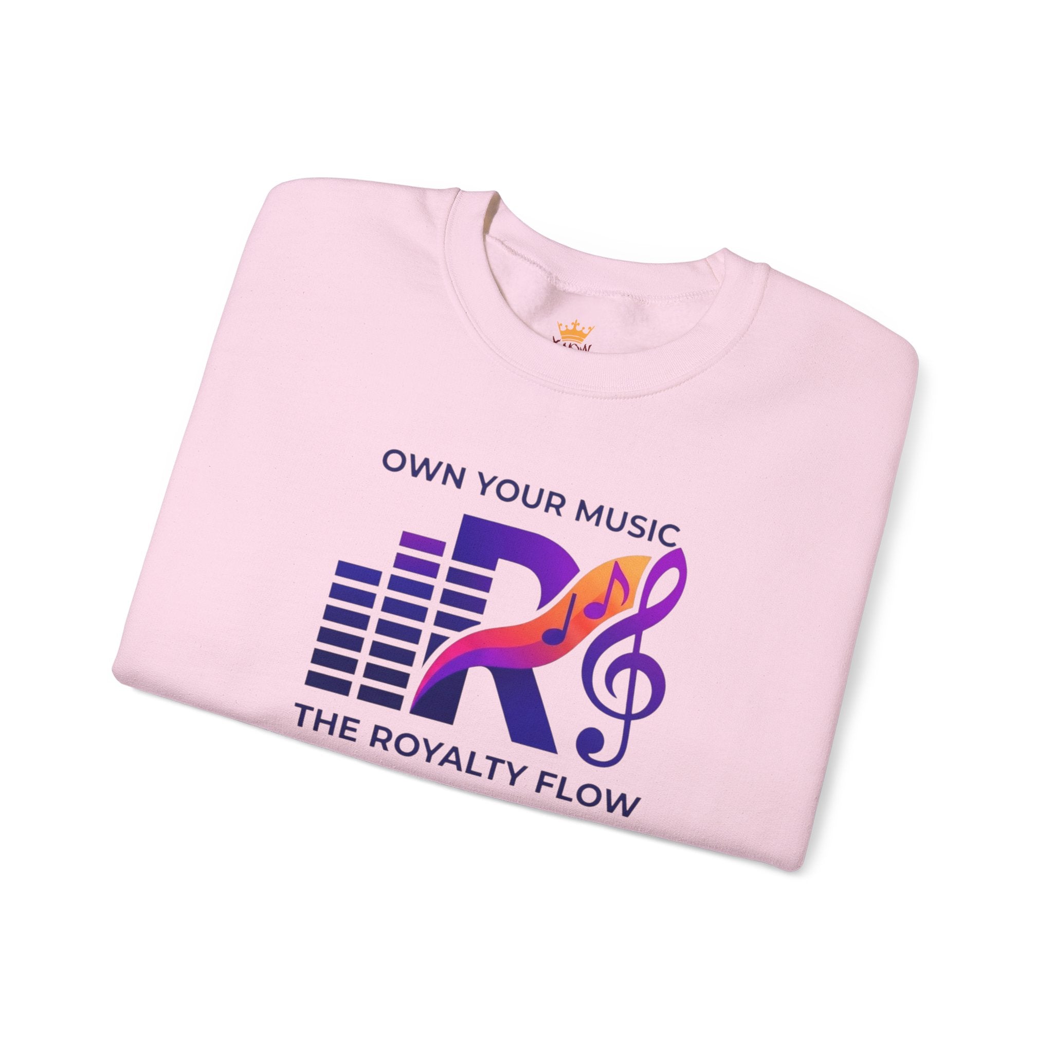 The Royalty Flow by KYW - Music Logo - 4 Colors Crewneck Sweatshirt