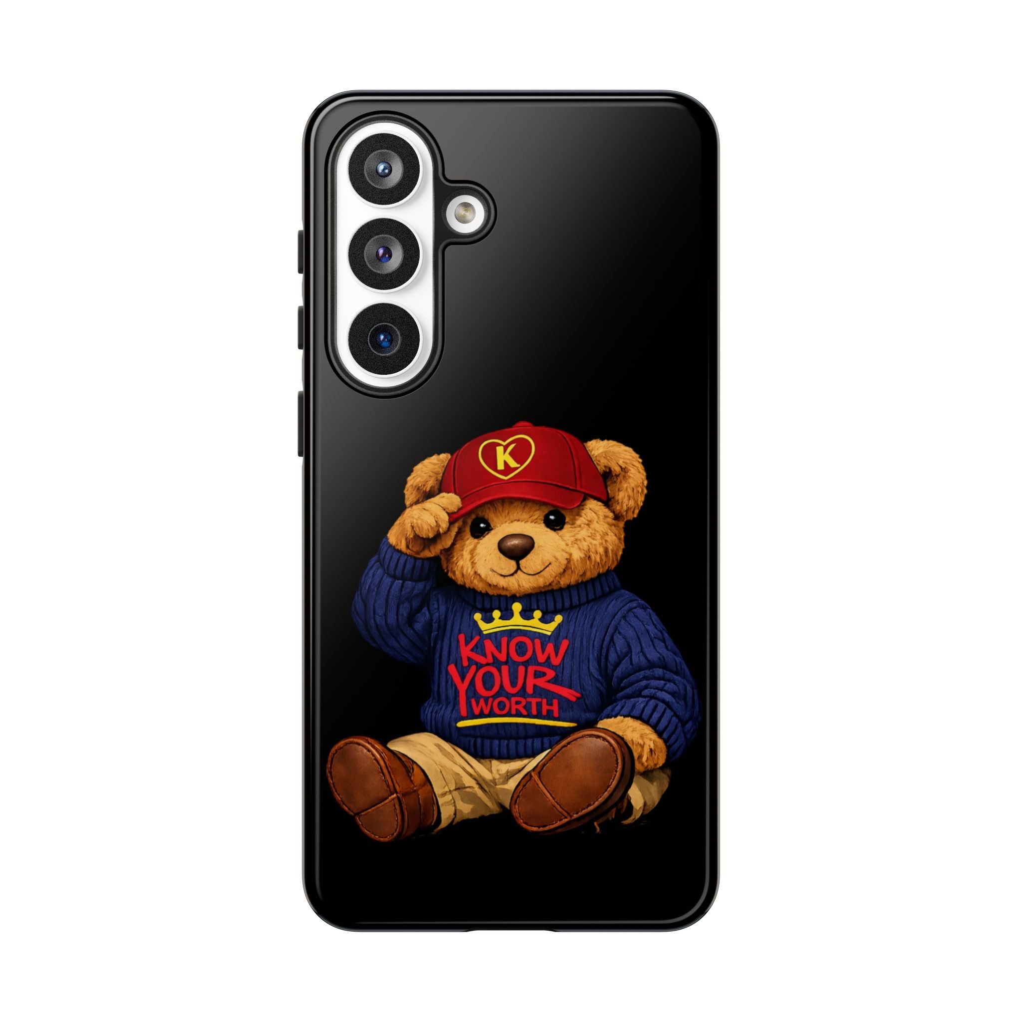 Know Your Worth - Teddy Bear - Cell Phone Case/ Cover