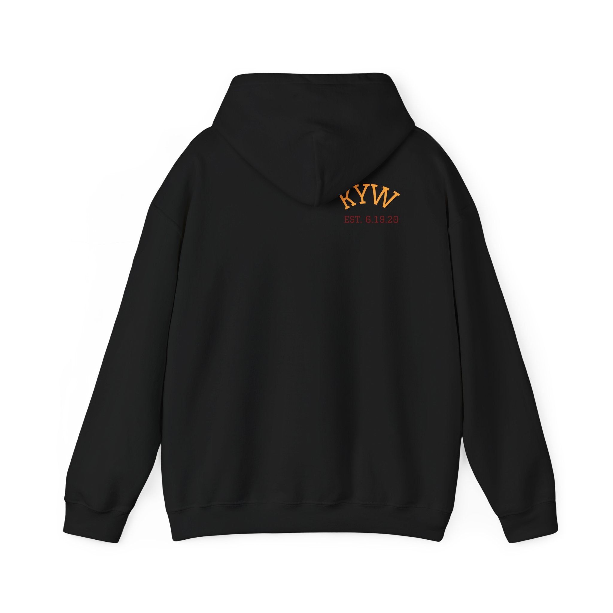 KYW — Inspirational Gold & Burgundy Crown Graphic Hoodie