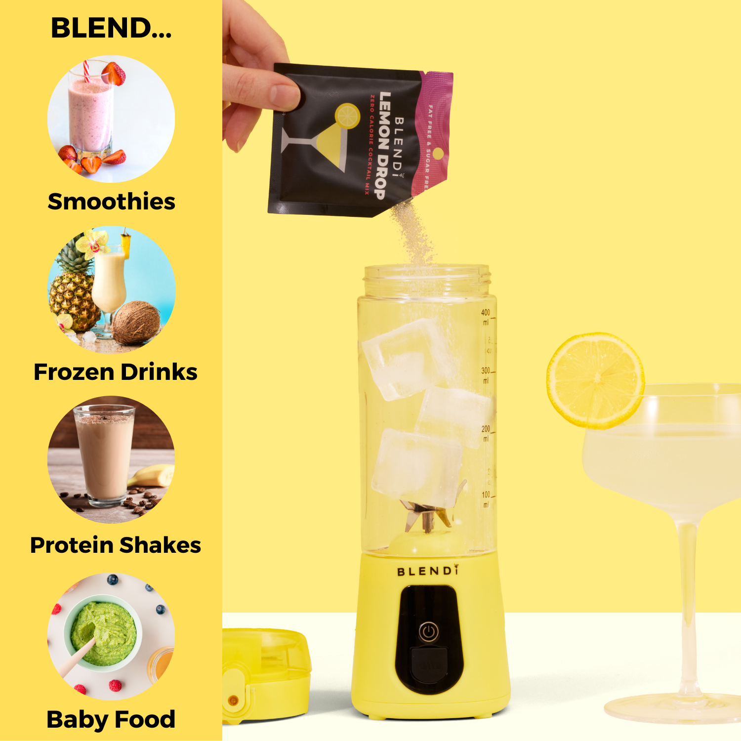 Pro+ Ice Crushing Portable Blender (17oz)
