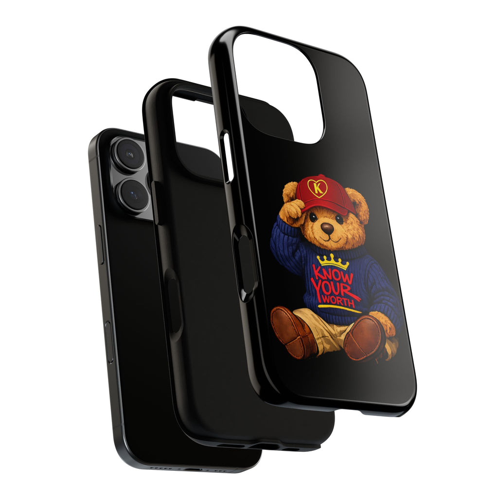 Know Your Worth - Teddy Bear - Cell Phone Case/ Cover