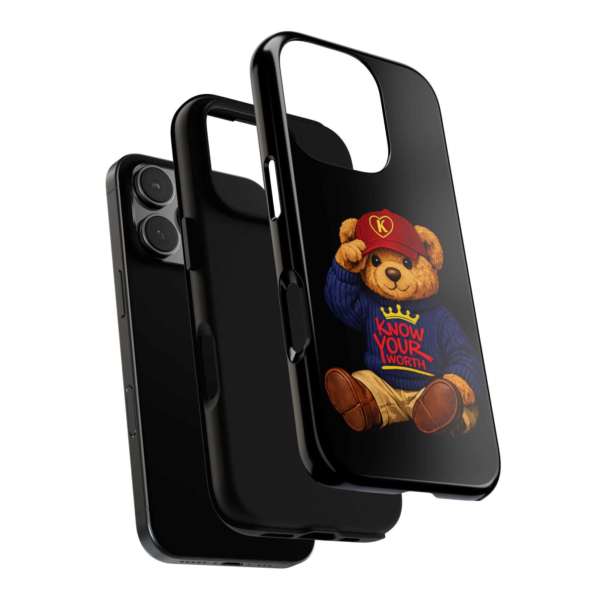 Know Your Worth - Teddy Bear - Cell Phone Case/ Cover