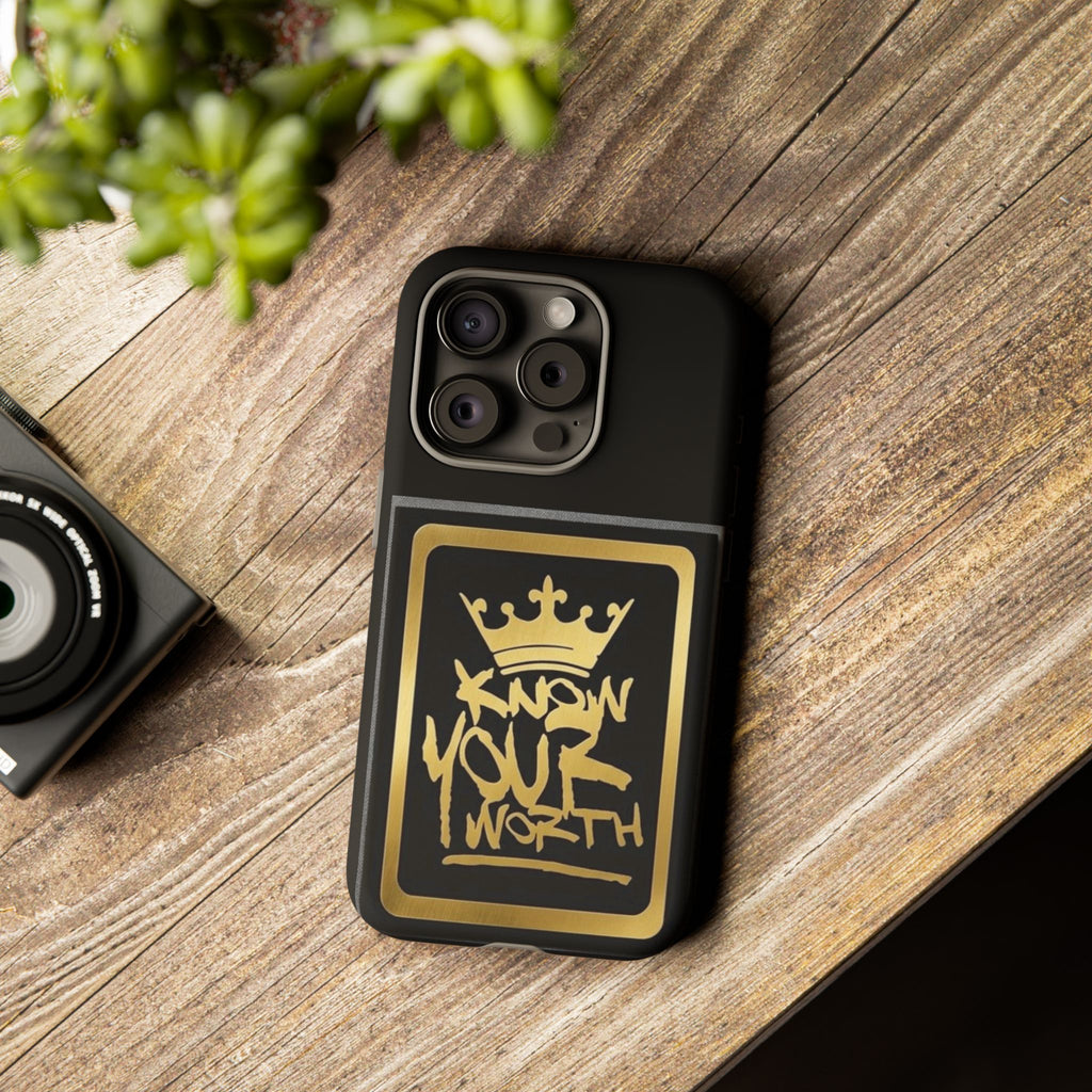 Know Your Worth 61920 - Gold Crown Cell Phone Case/ Cover