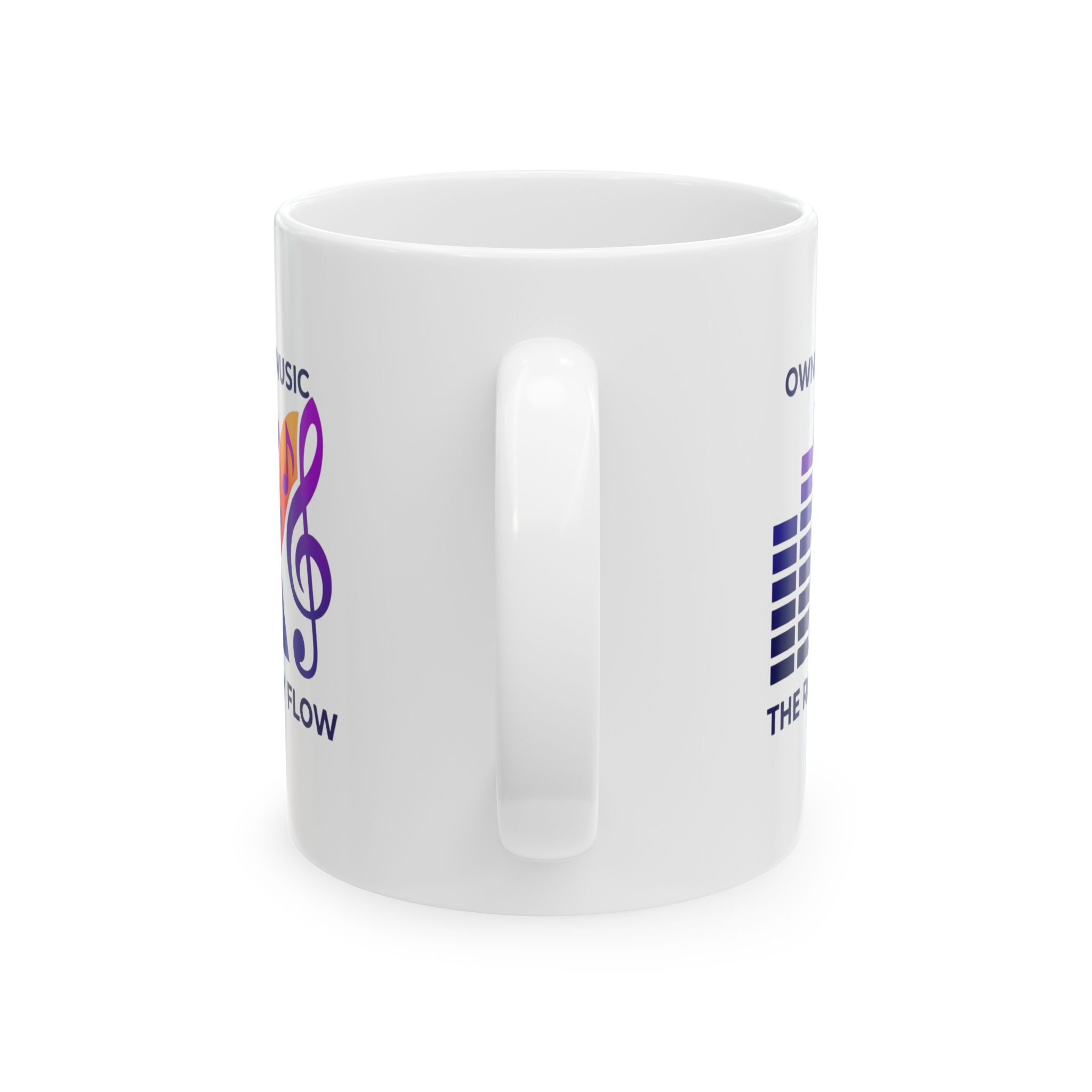 Music Lover Ceramic Mug — "The Royalty Flow by KYW" Inspirational Coffee Cup (11oz/15oz)