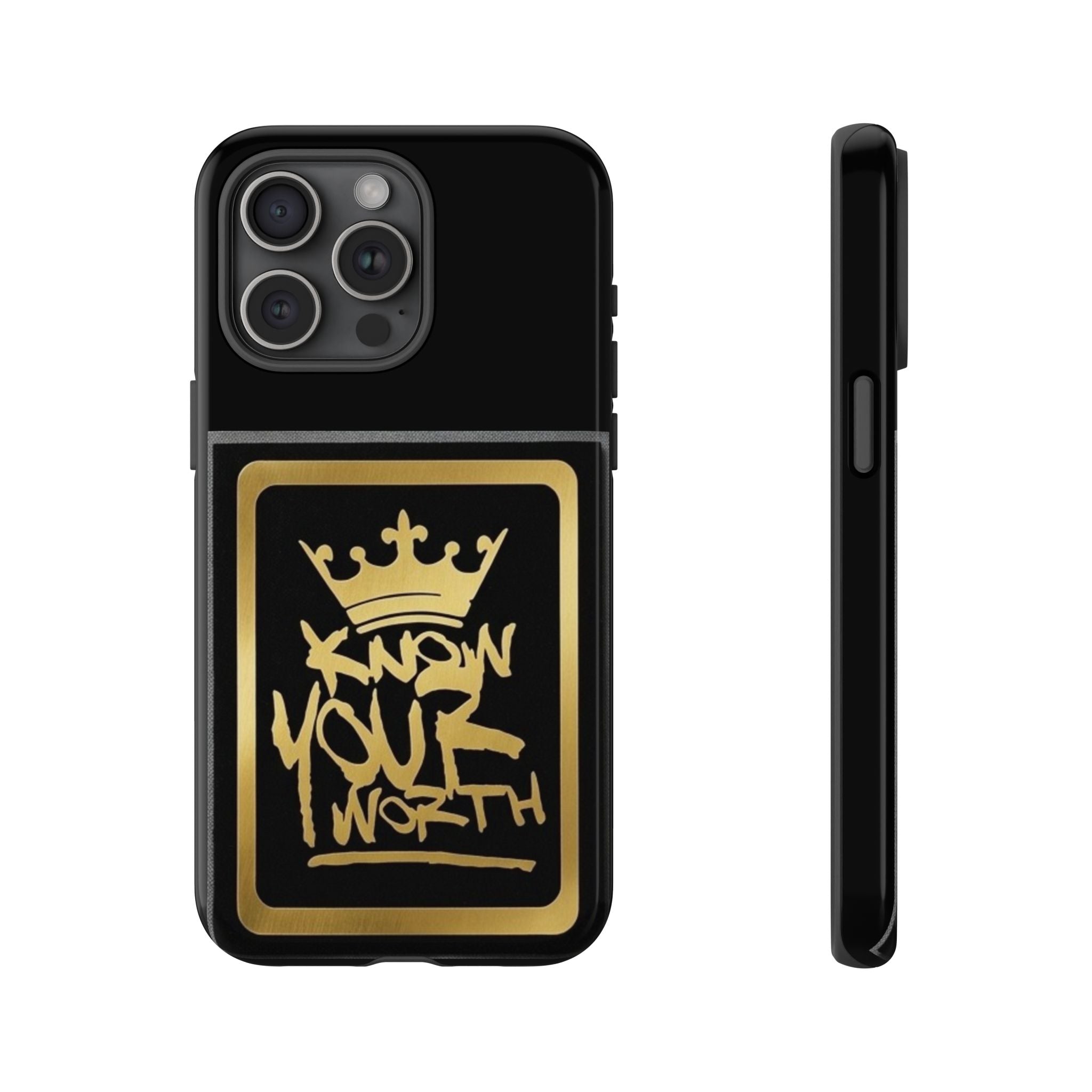 Know Your Worth 61920 - Gold Crown Cell Phone Case/ Cover