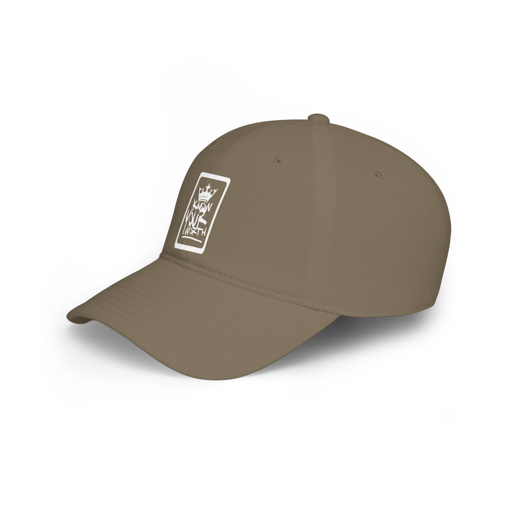 Know Your Worth Emblem - Low Profile Baseball Cap