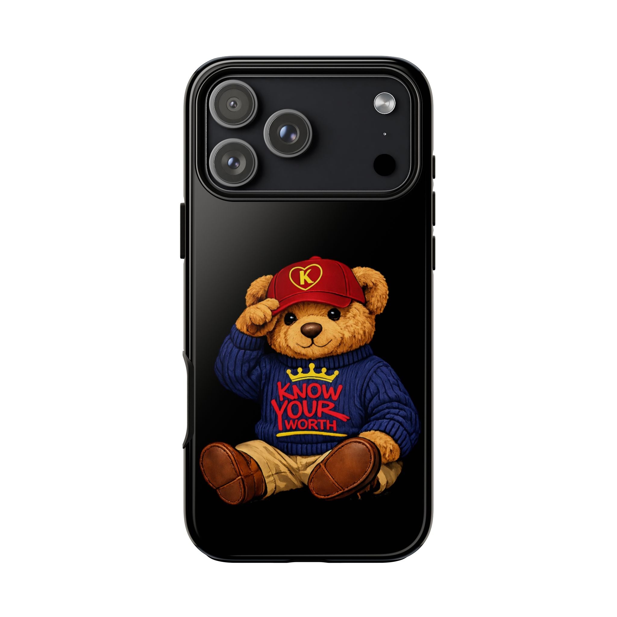 Know Your Worth - Teddy Bear - Cell Phone Case/ Cover