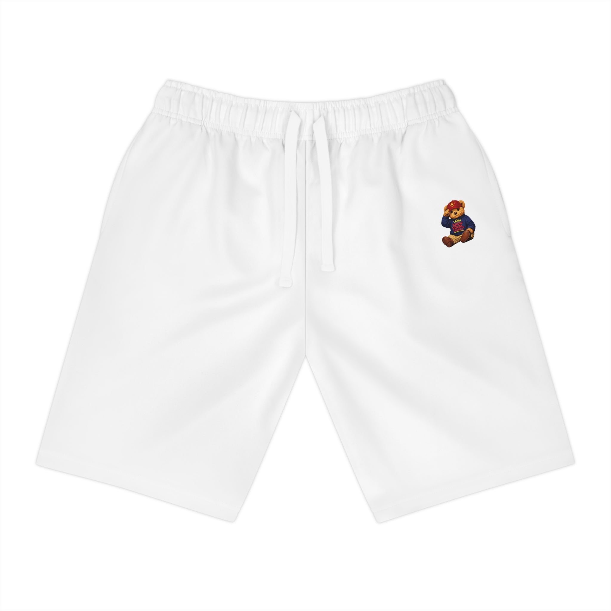 Embroidered Cozy - Know Your Worth Est. 61920 - Teddy Bear Athletic Shorts