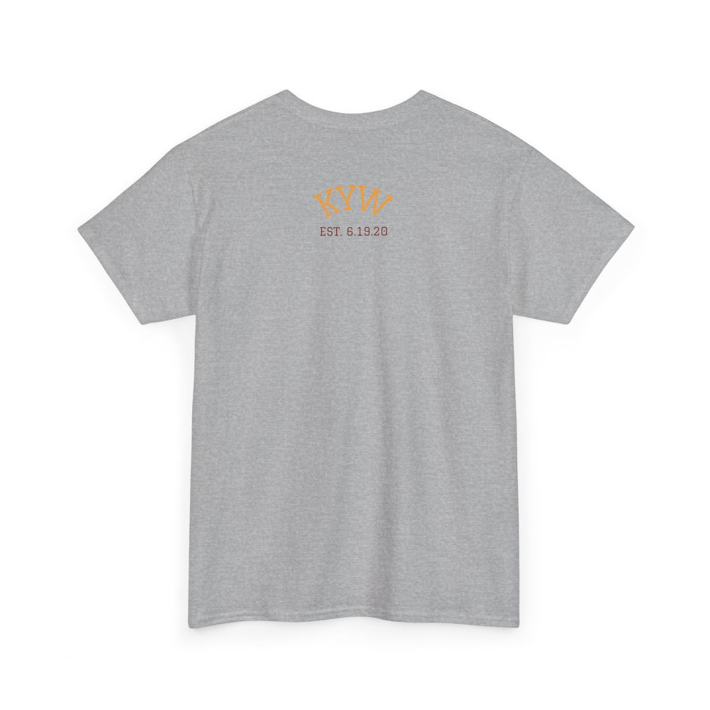 KYW — Inspirational Gold & Burgundy Crown Graphic Tee