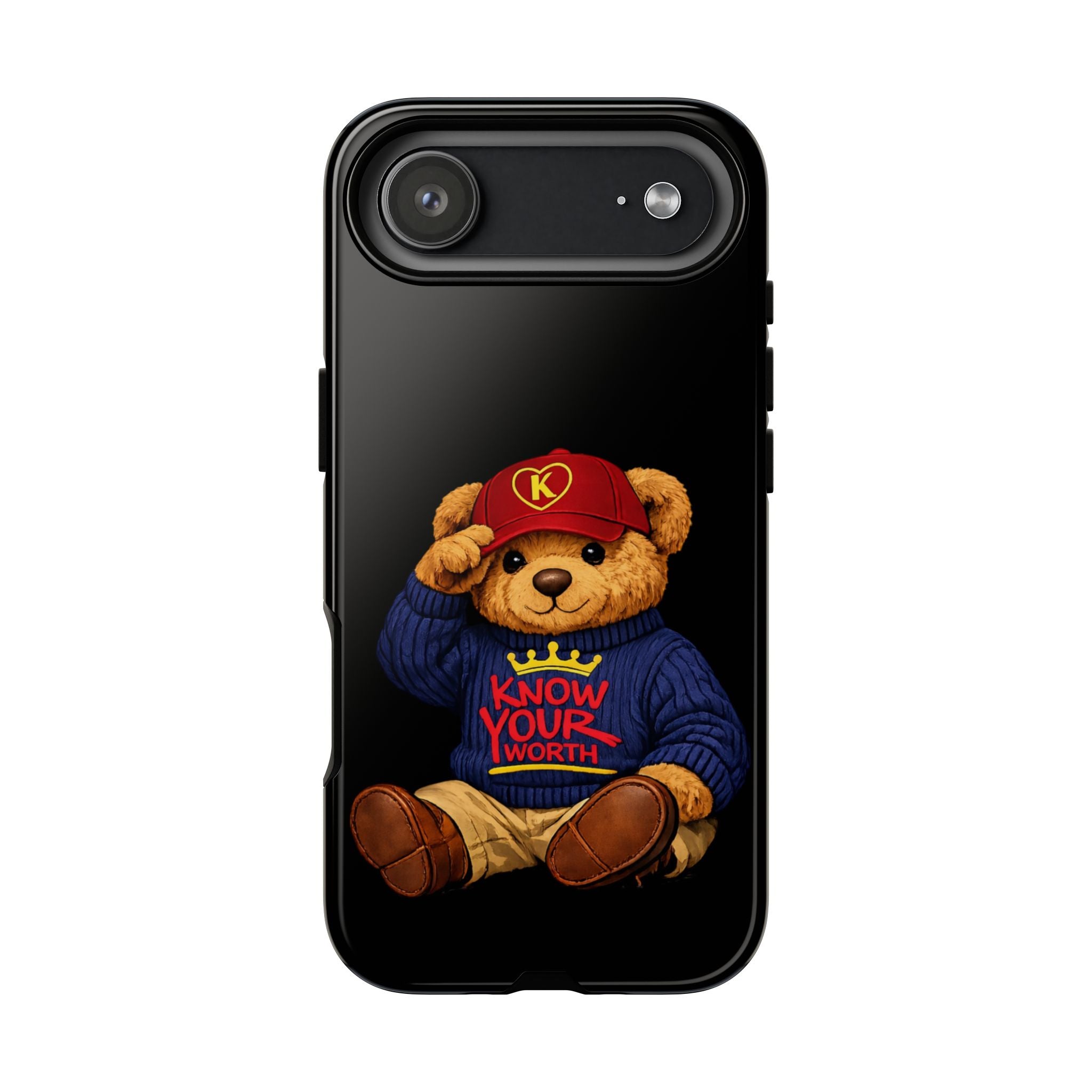 Know Your Worth - Teddy Bear - Cell Phone Case/ Cover