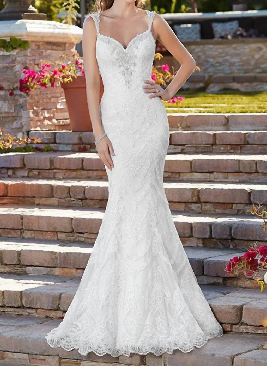 Rihanna Tiered Lace Dress