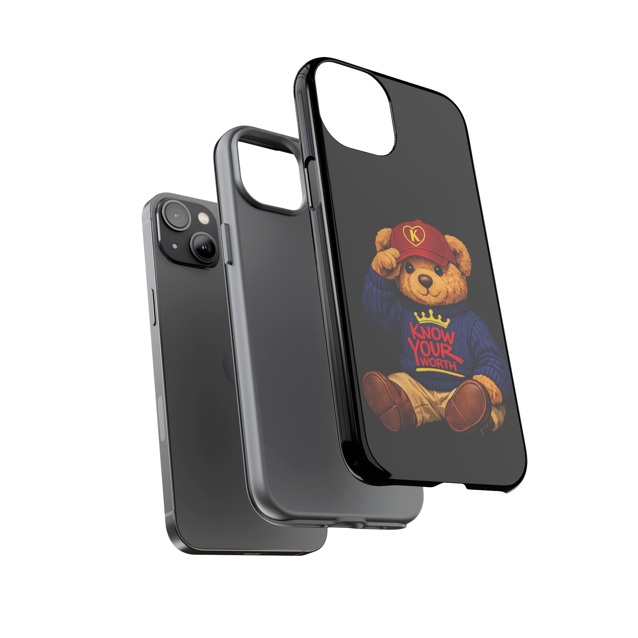 Know Your Worth - Teddy Bear - Cell Phone Case/ Cover