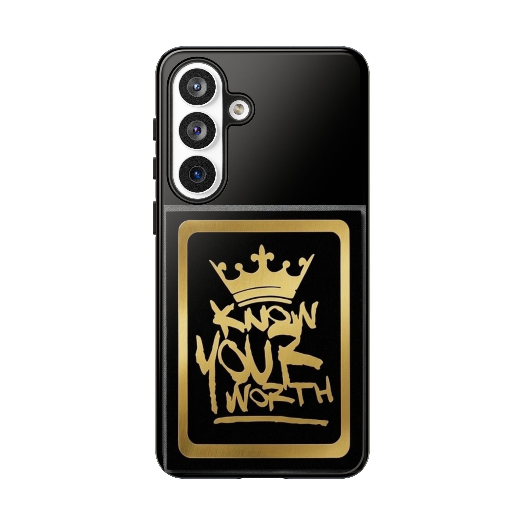 Know Your Worth 61920 - Gold Crown Cell Phone Case/ Cover