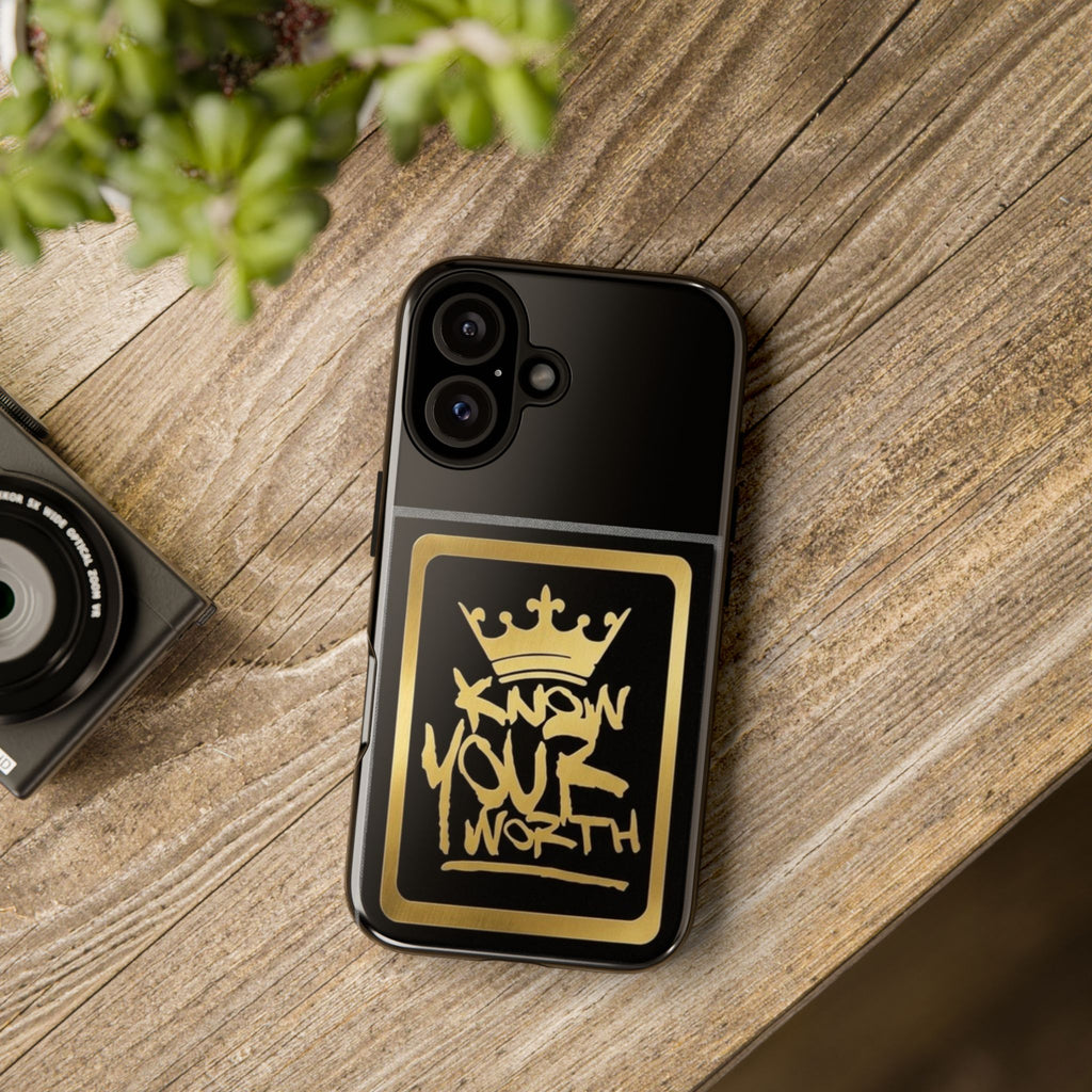 Know Your Worth 61920 - Gold Crown Cell Phone Case/ Cover