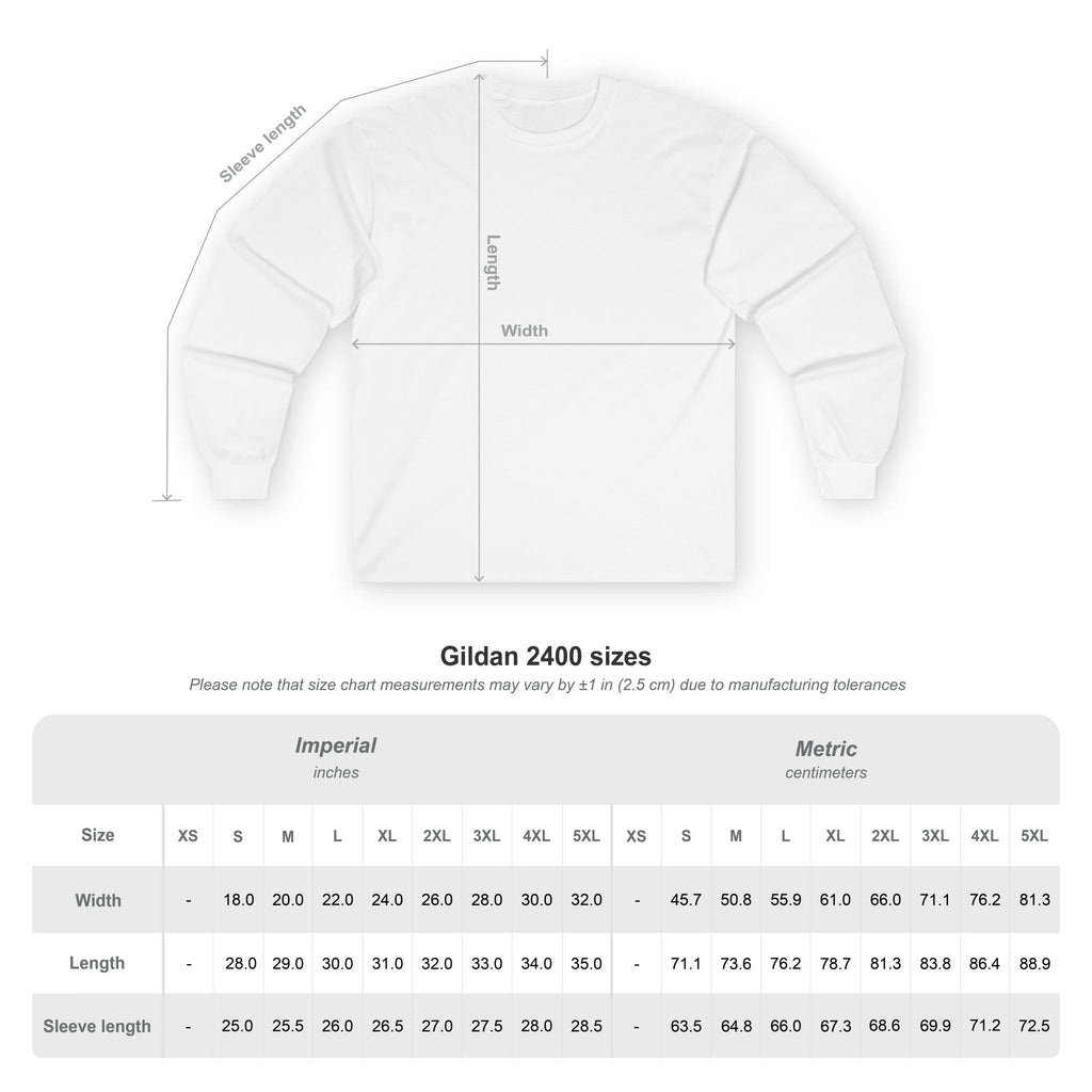 Long Sleeve Tee — "Verified Authenticity" Linear Logo