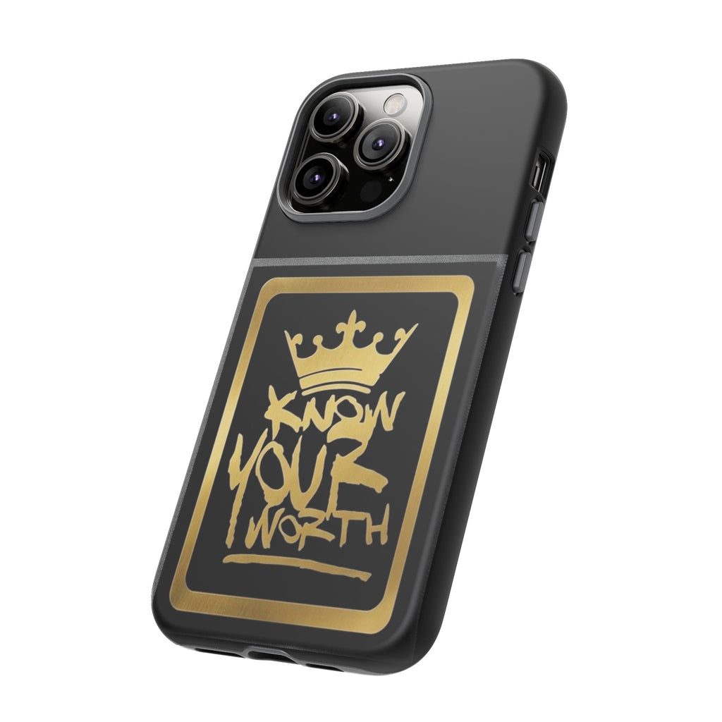 Know Your Worth 61920 - Gold Crown Cell Phone Case/ Cover