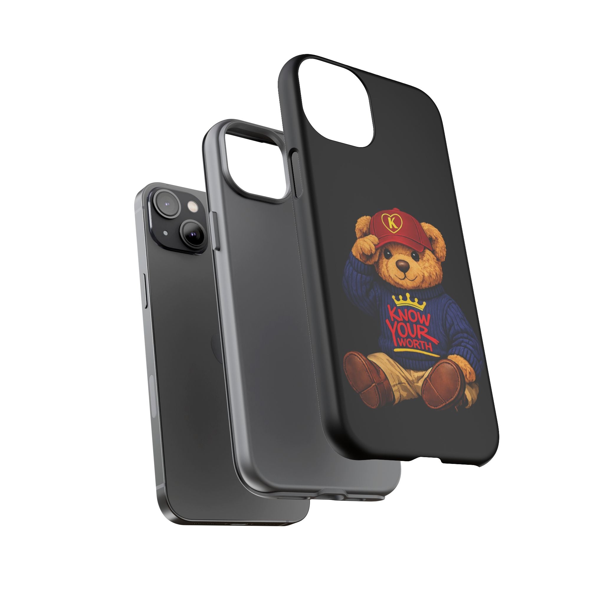 Know Your Worth - Teddy Bear - Cell Phone Case/ Cover