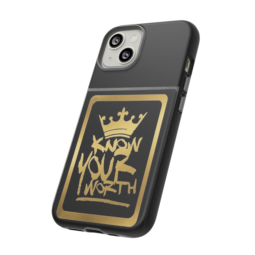 Know Your Worth 61920 - Gold Crown Cell Phone Case/ Cover