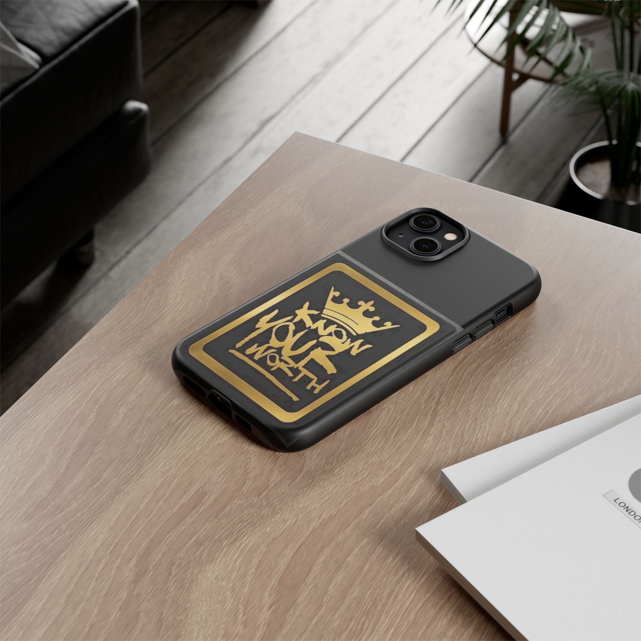 Know Your Worth 61920 - Gold Crown Cell Phone Case/ Cover