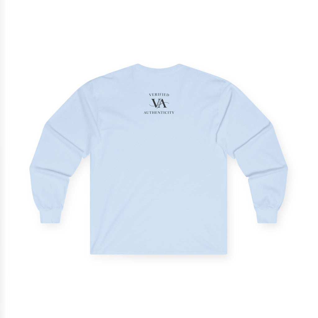 Long Sleeve Tee — "Verified Authenticity" Linear Logo