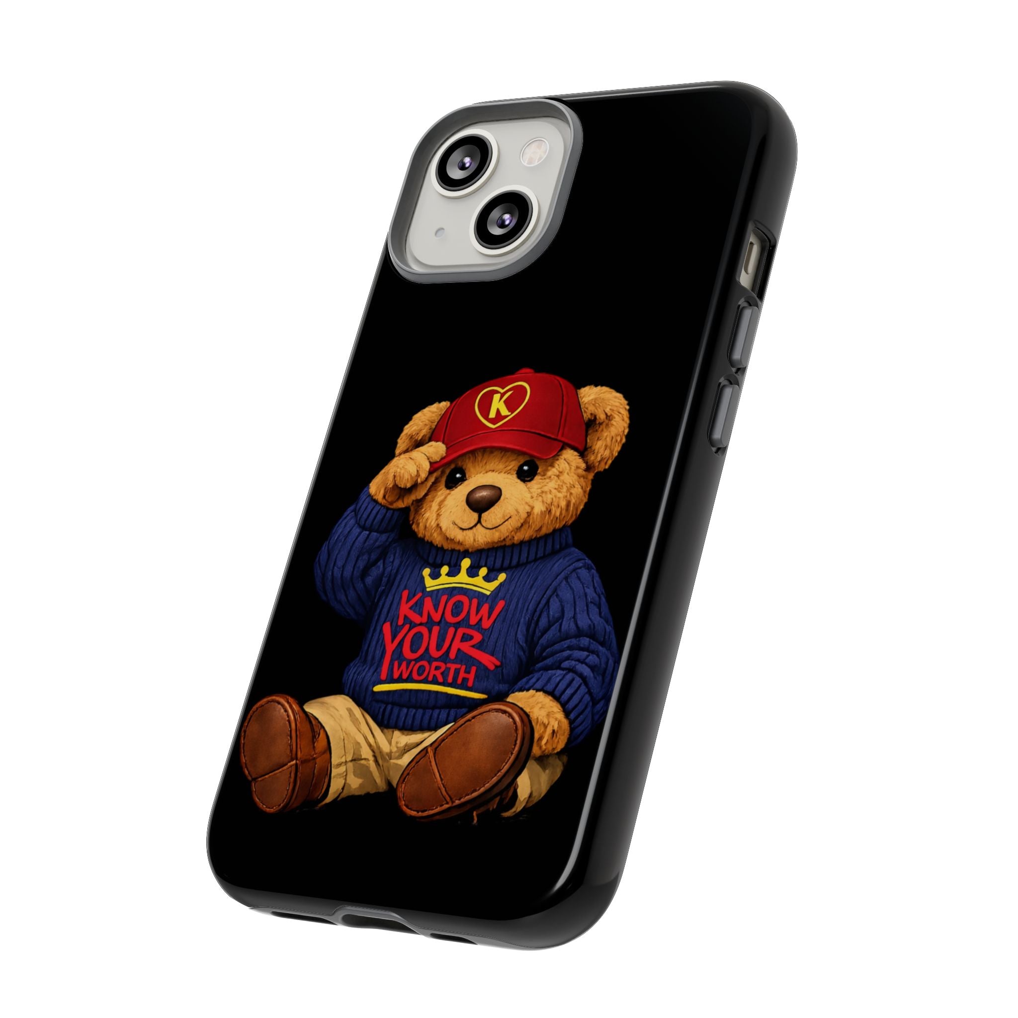 Know Your Worth - Teddy Bear - Cell Phone Case/ Cover