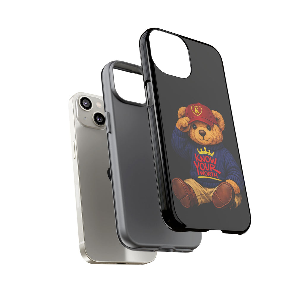 Know Your Worth - Teddy Bear - Cell Phone Case/ Cover