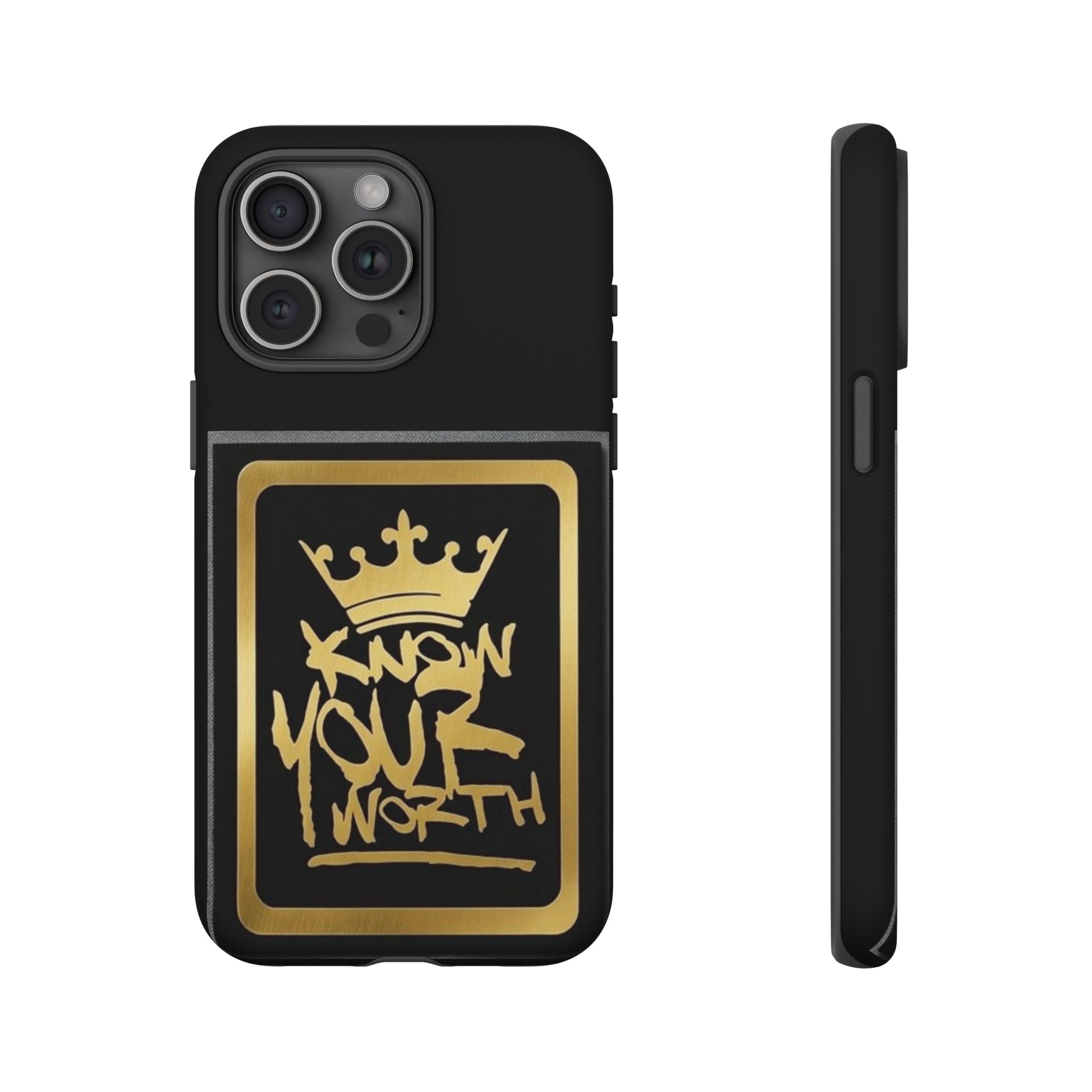 Know Your Worth 61920 - Gold Crown Cell Phone Case/ Cover