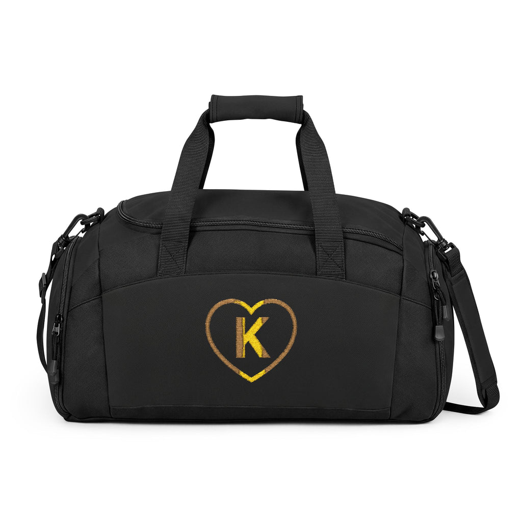 Know Your Worth HEART Designer Gym Bag — Durable Travel & Workout Duffel