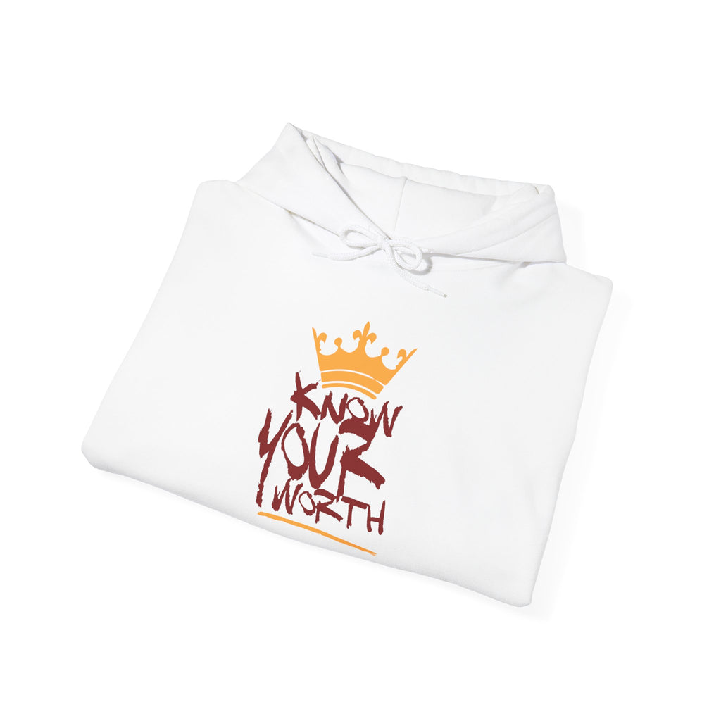 KYW — Inspirational Gold & Burgundy Crown Graphic Hoodie