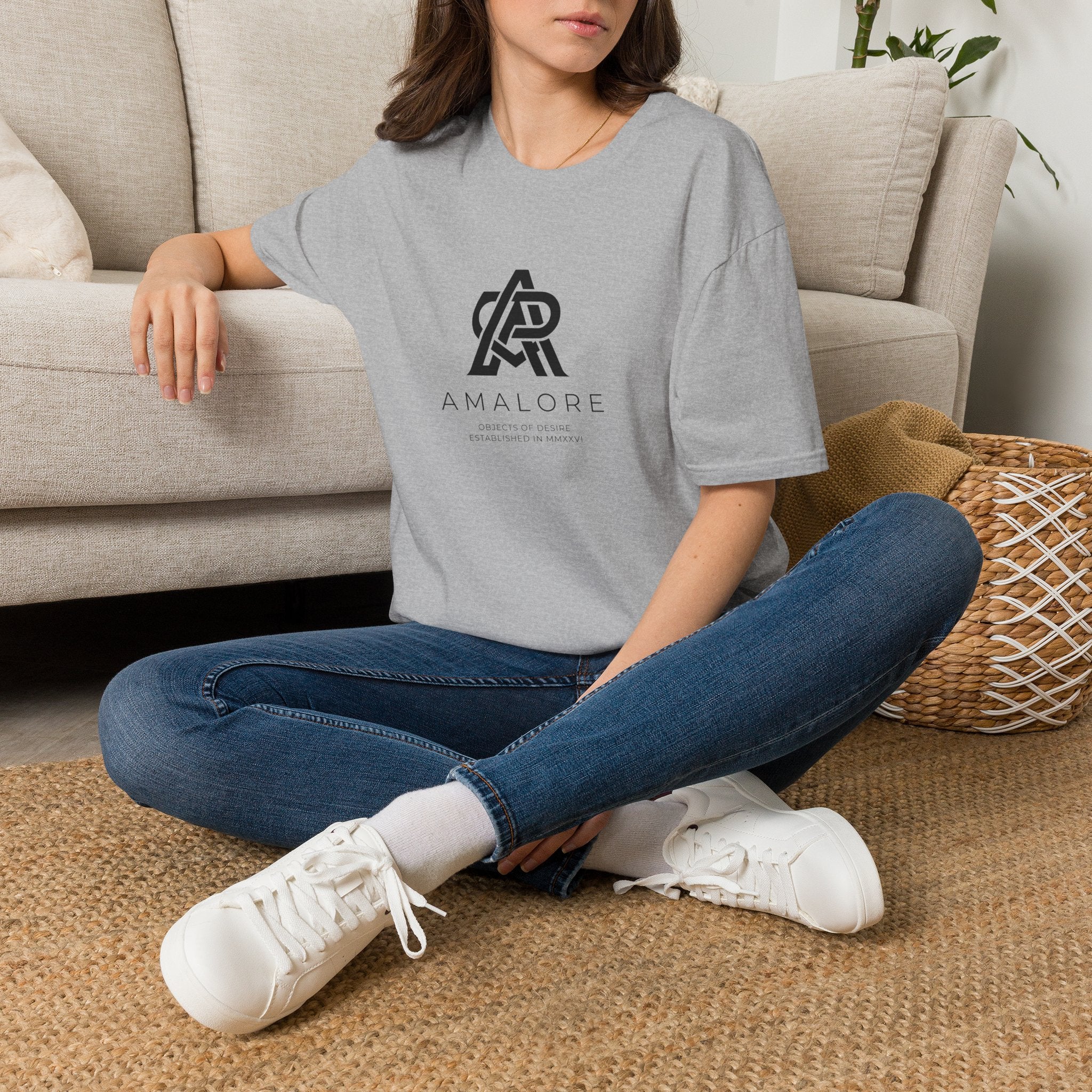 Amalore Logo T-Shirt — Minimalist Monogram Tee for Everyday Wear