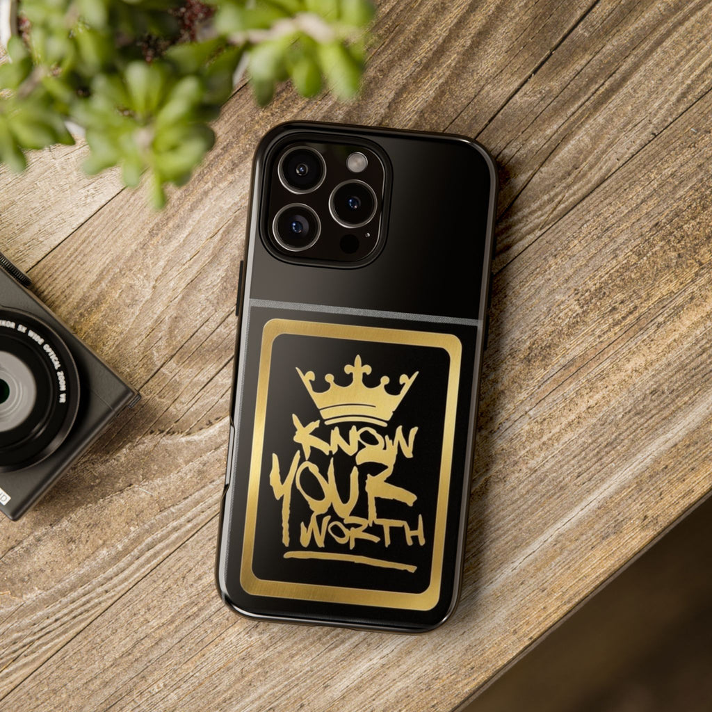 Know Your Worth 61920 - Gold Crown Cell Phone Case/ Cover