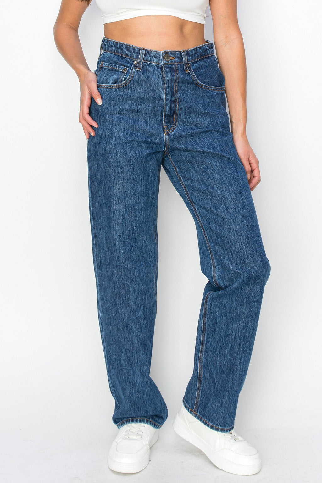 Neo Blue Baggy Jeans