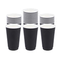 Restpresso 16 oz Black Paper Coffee Cup - Double Wall - 3 1/2" x 3 1/2" x 5 1/2" - 500 count box