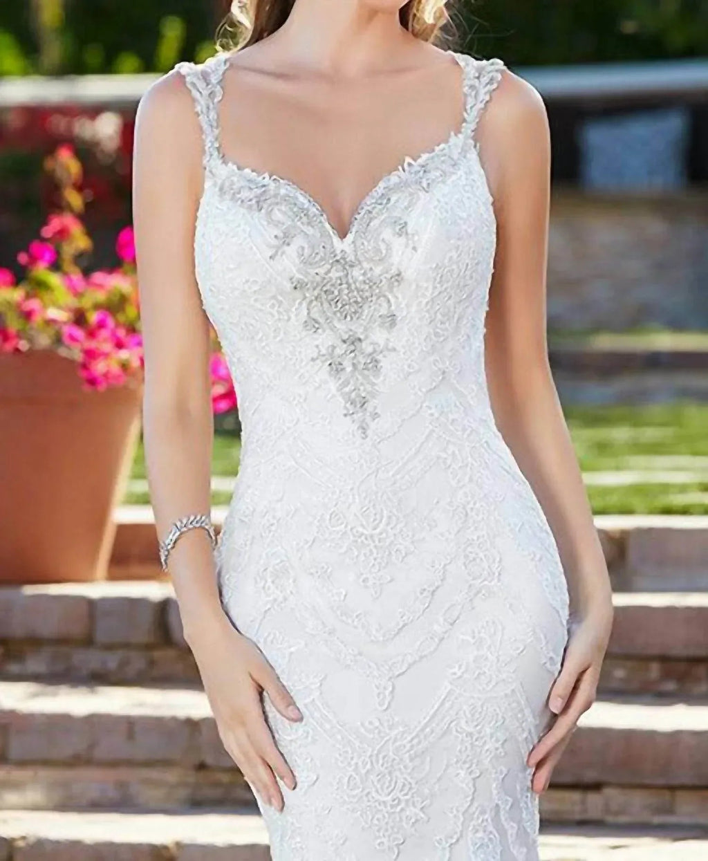 Rihanna Tiered Lace Dress